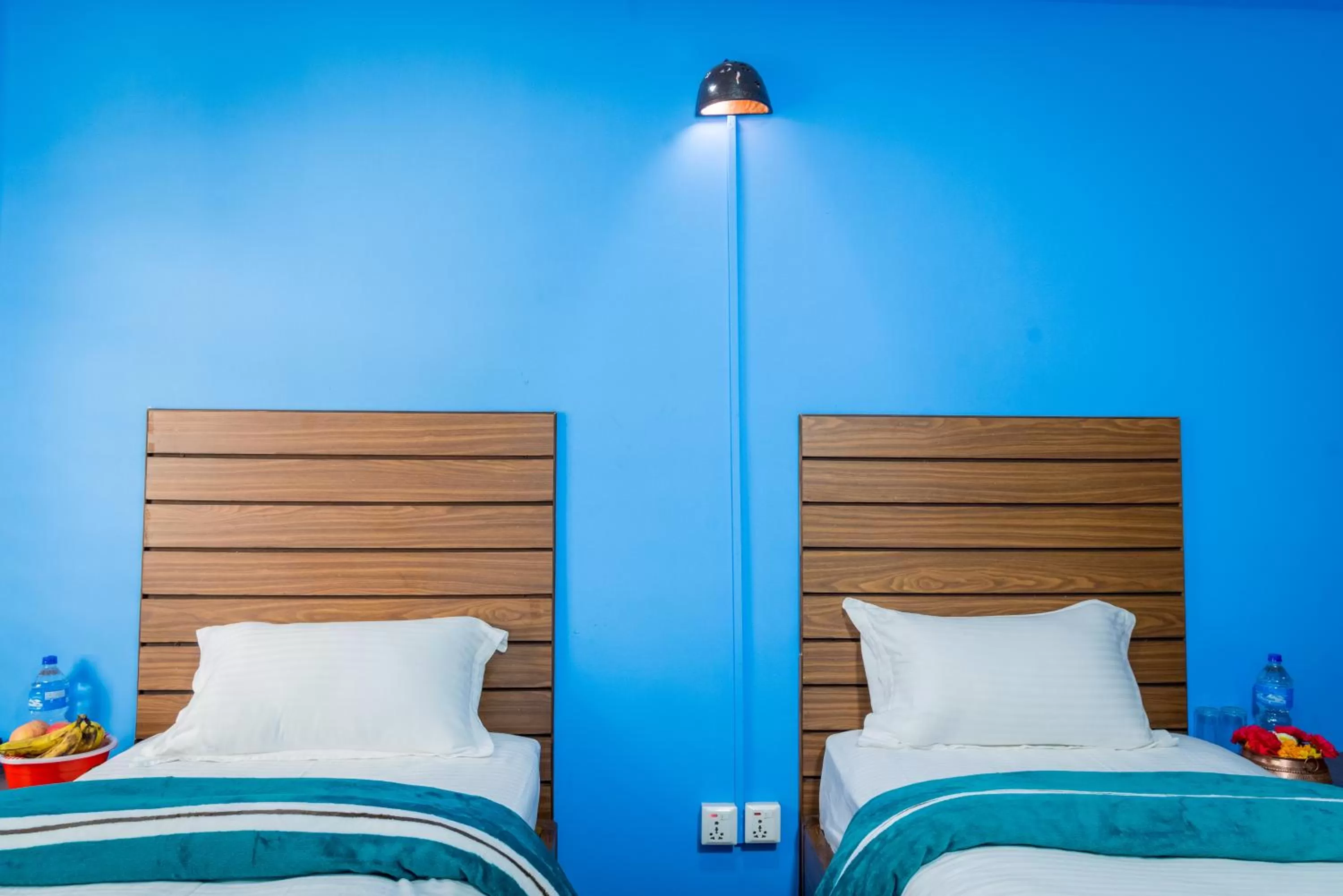 Bed in Hotel Nepal Bhumi