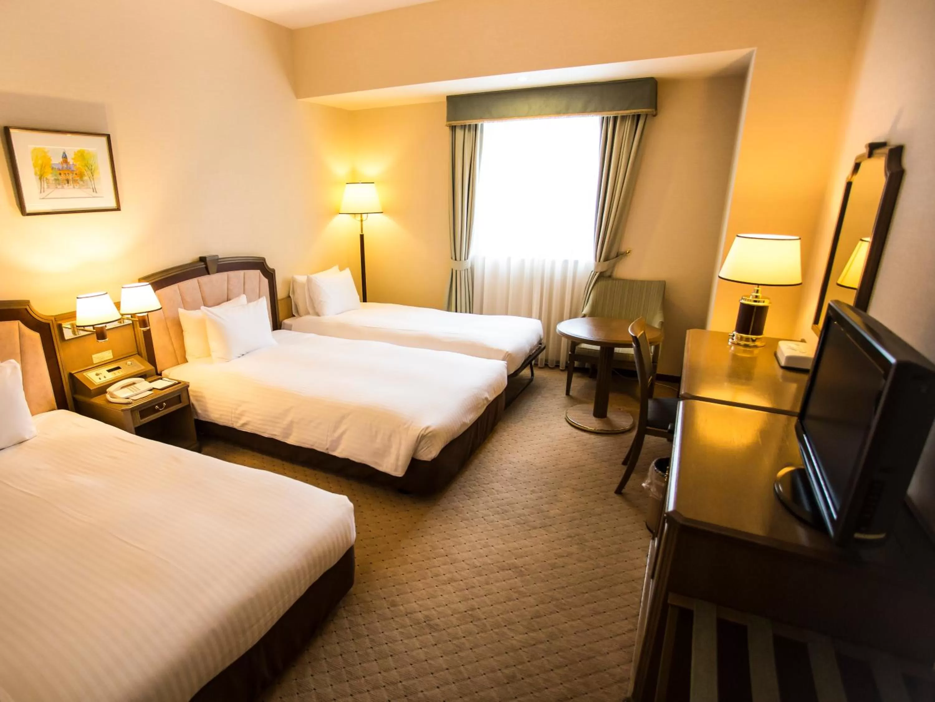 Photo of the whole room, Bed in HOTEL MYSTAYS Sapporo Aspen