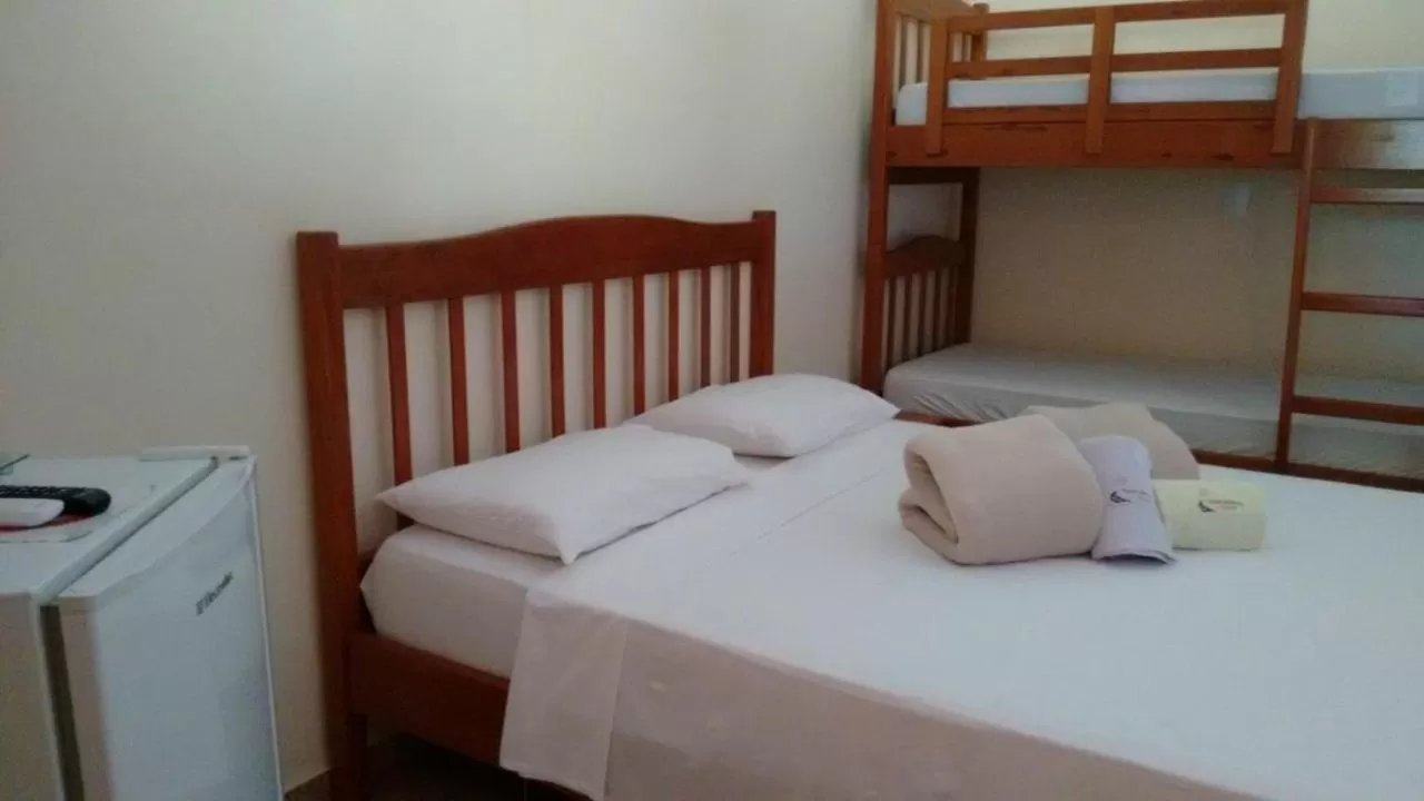 Bed in Pousada Sorocabana