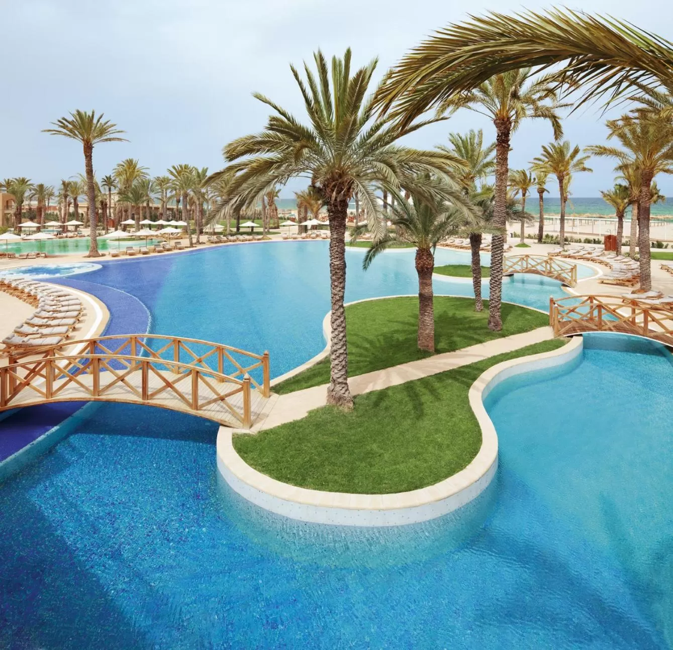 Pool view in Mövenpick Resort & Marine Spa Sousse