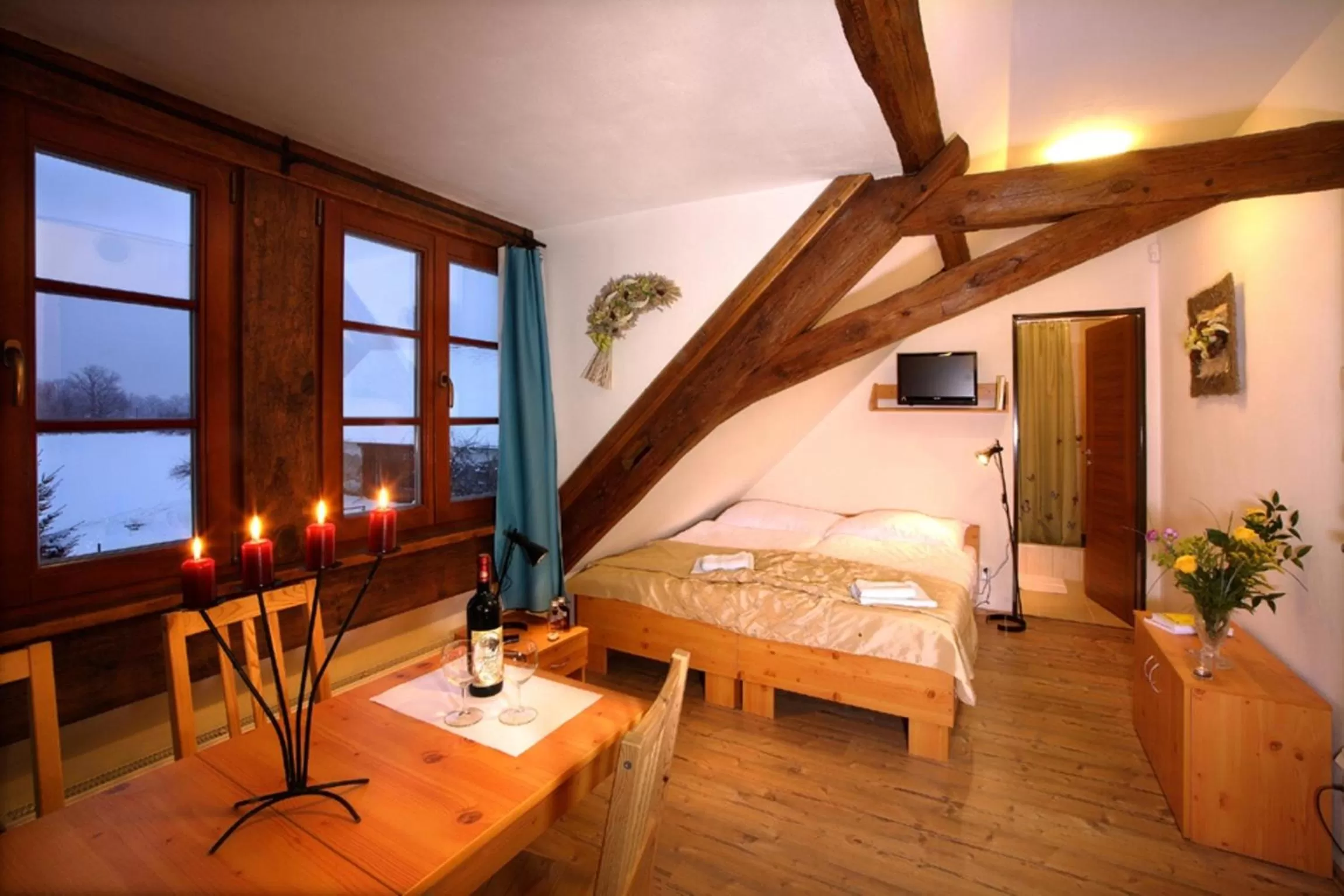 Photo of the whole room, Bed in Wellness hotel & minipivovar Kněžínek