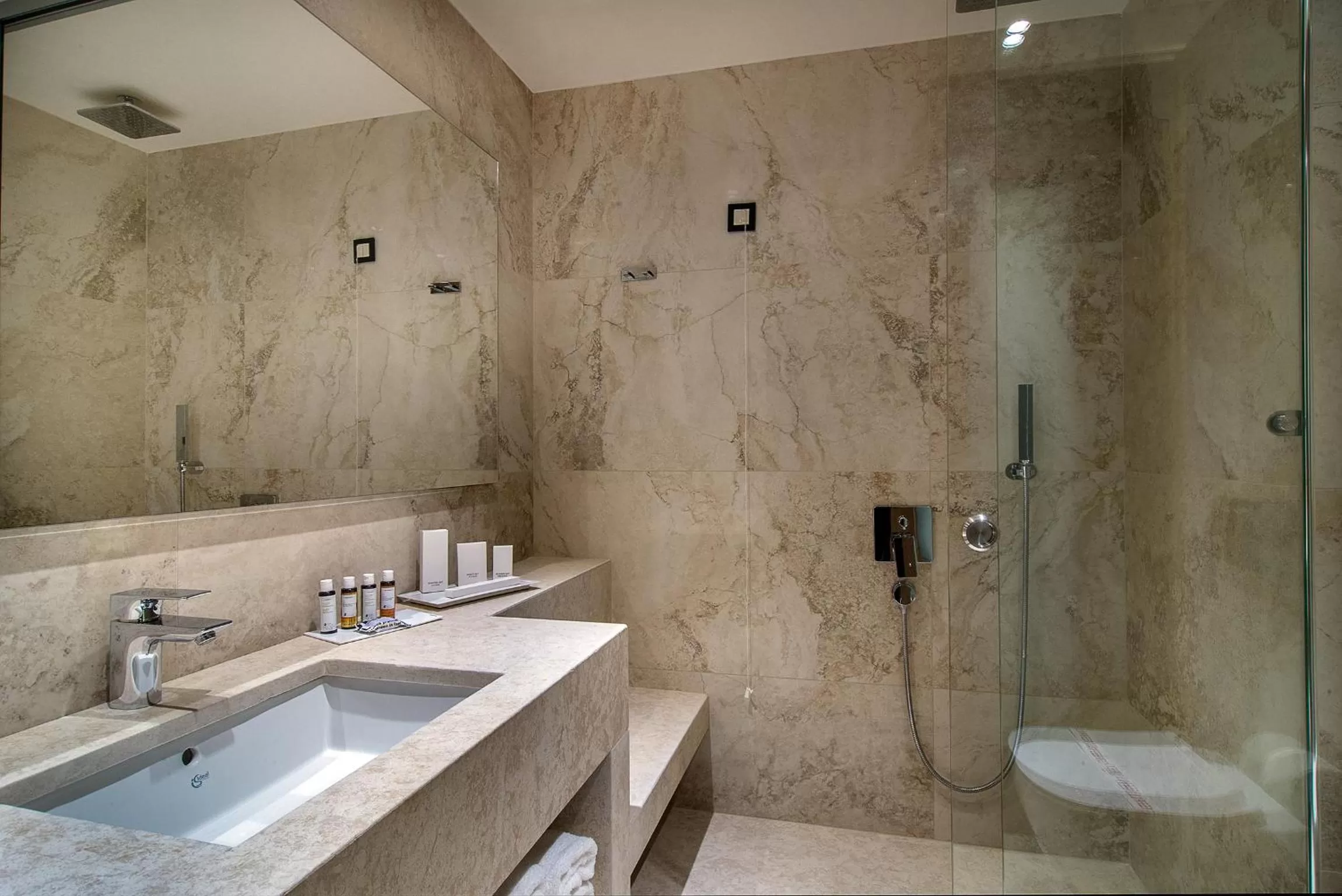 Bathroom in Civitel Akali Hotel