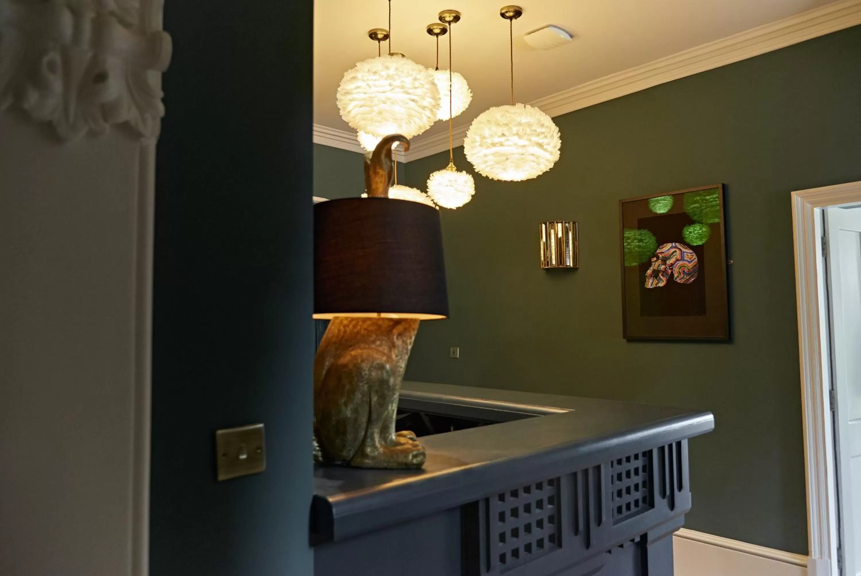 Lobby or reception in The Lodge Duxford