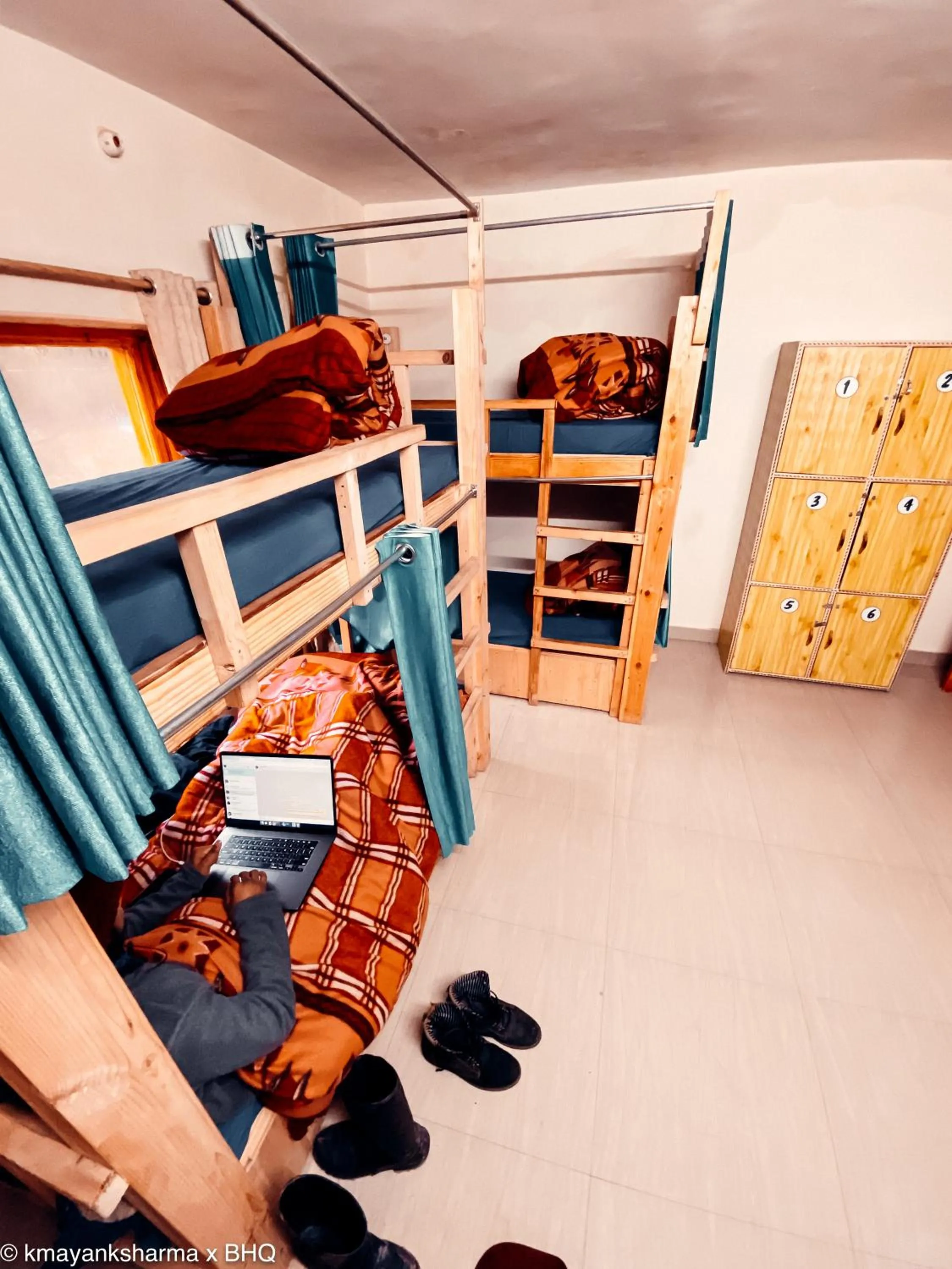 bunk bed, Bed in Backpackers Headquarter Manali