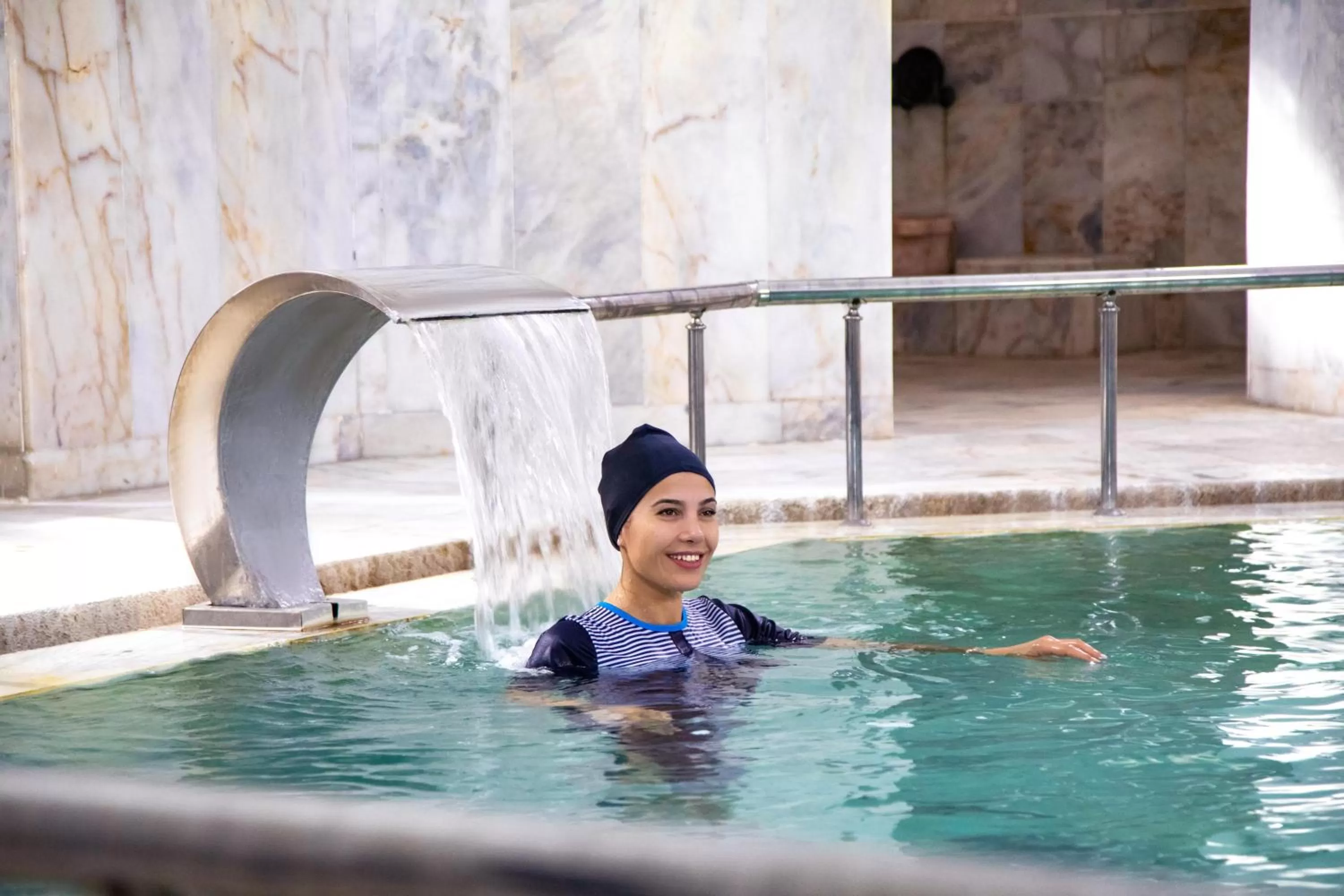 Hot Spring Bath in Ipeksoy Thermal Hotel