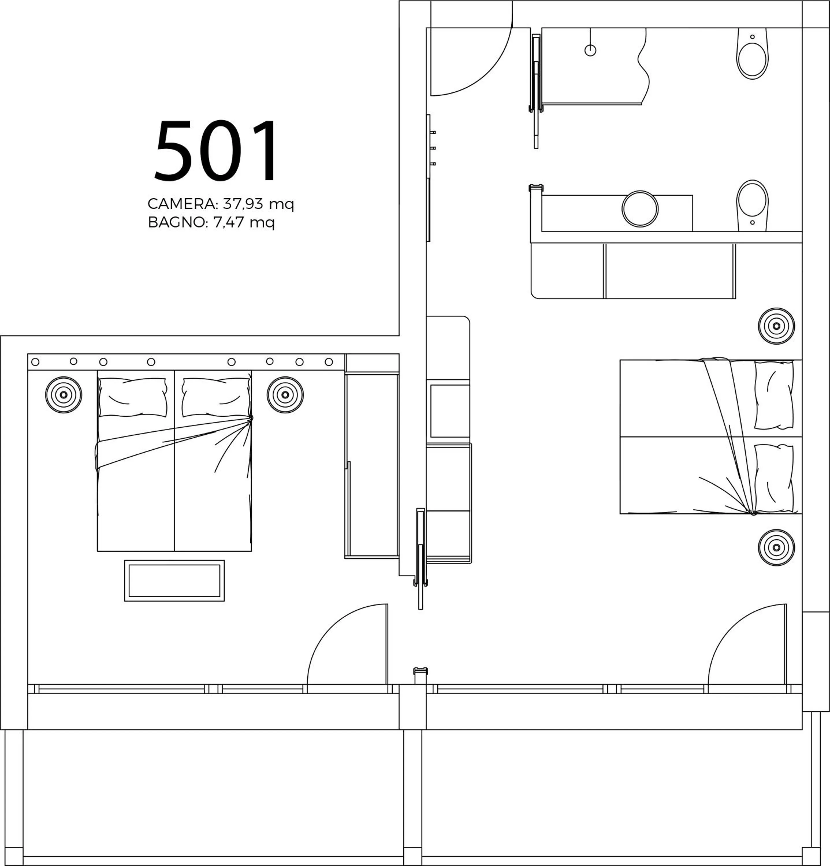 Floor plan in Francesin Active Hotel