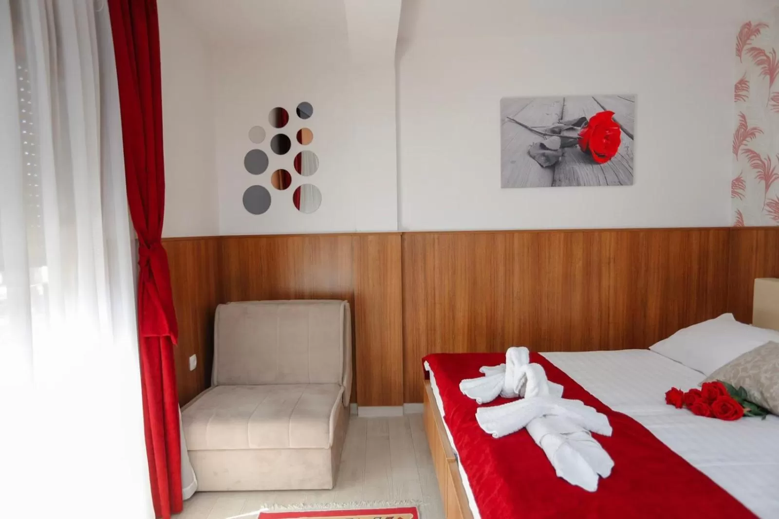 Seating area, Bed in Hotel - Villa Lejla