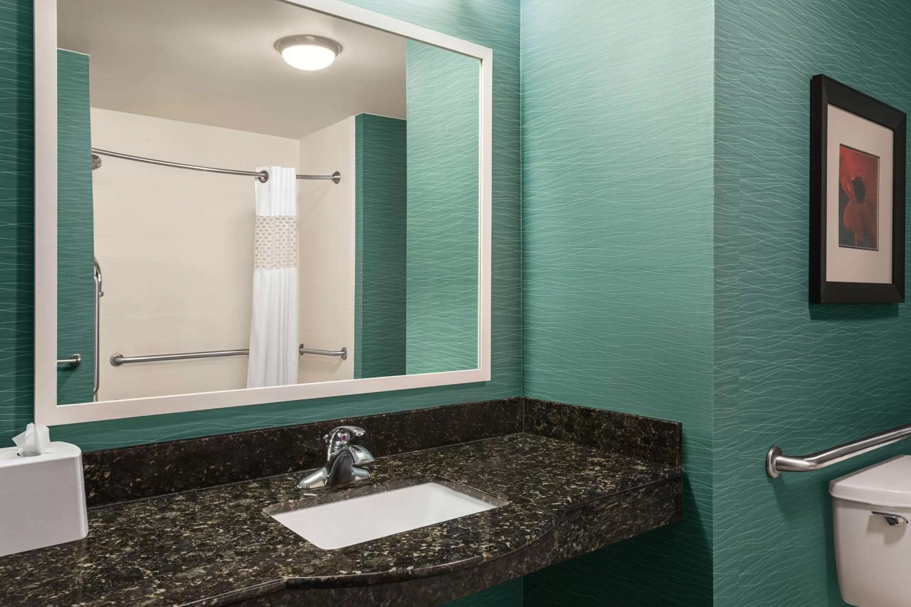 Bathroom in Hampton Inn New Albany