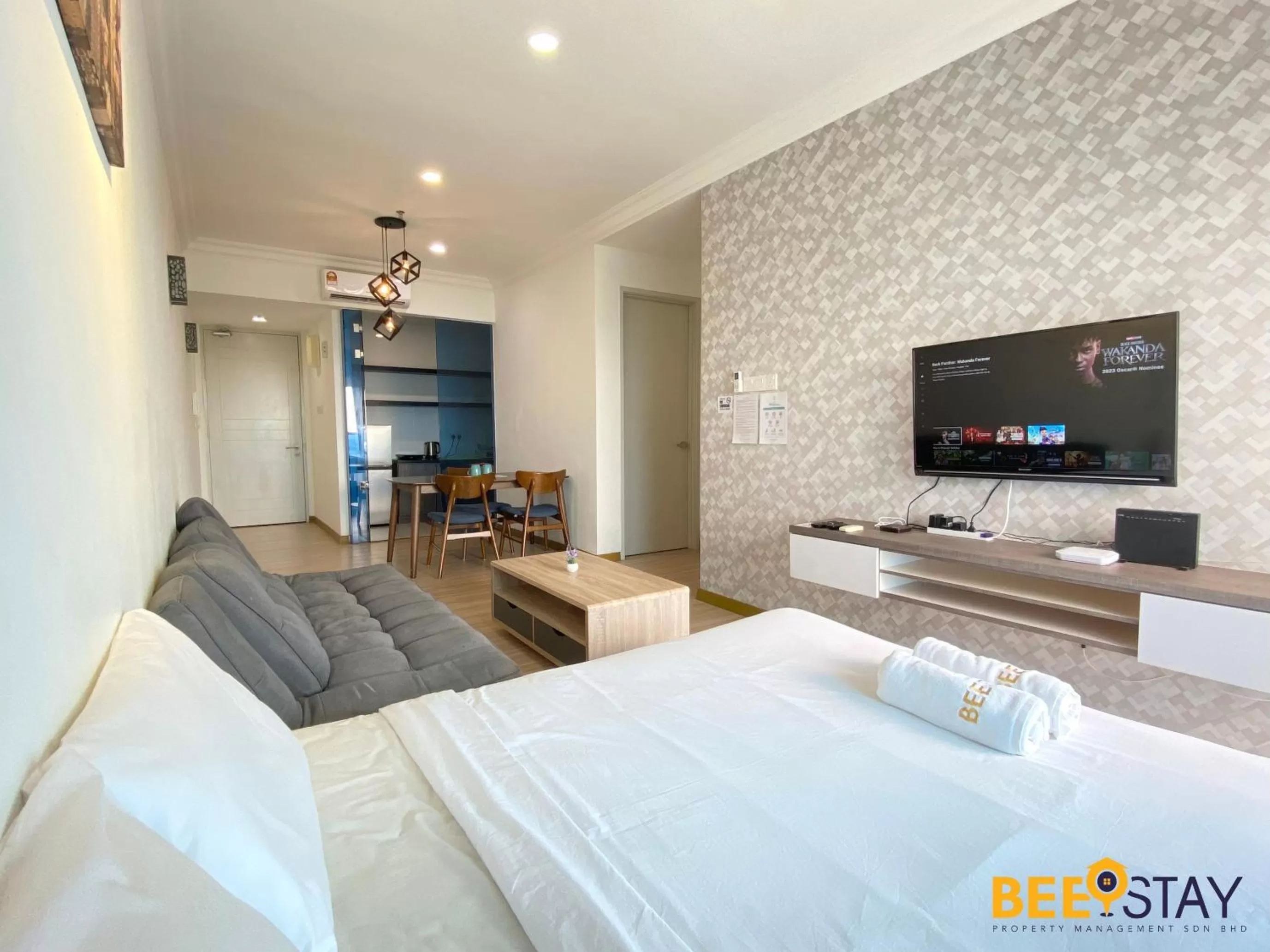 TV/Entertainment Center in The Wave Suites Melaka by BEESTAY