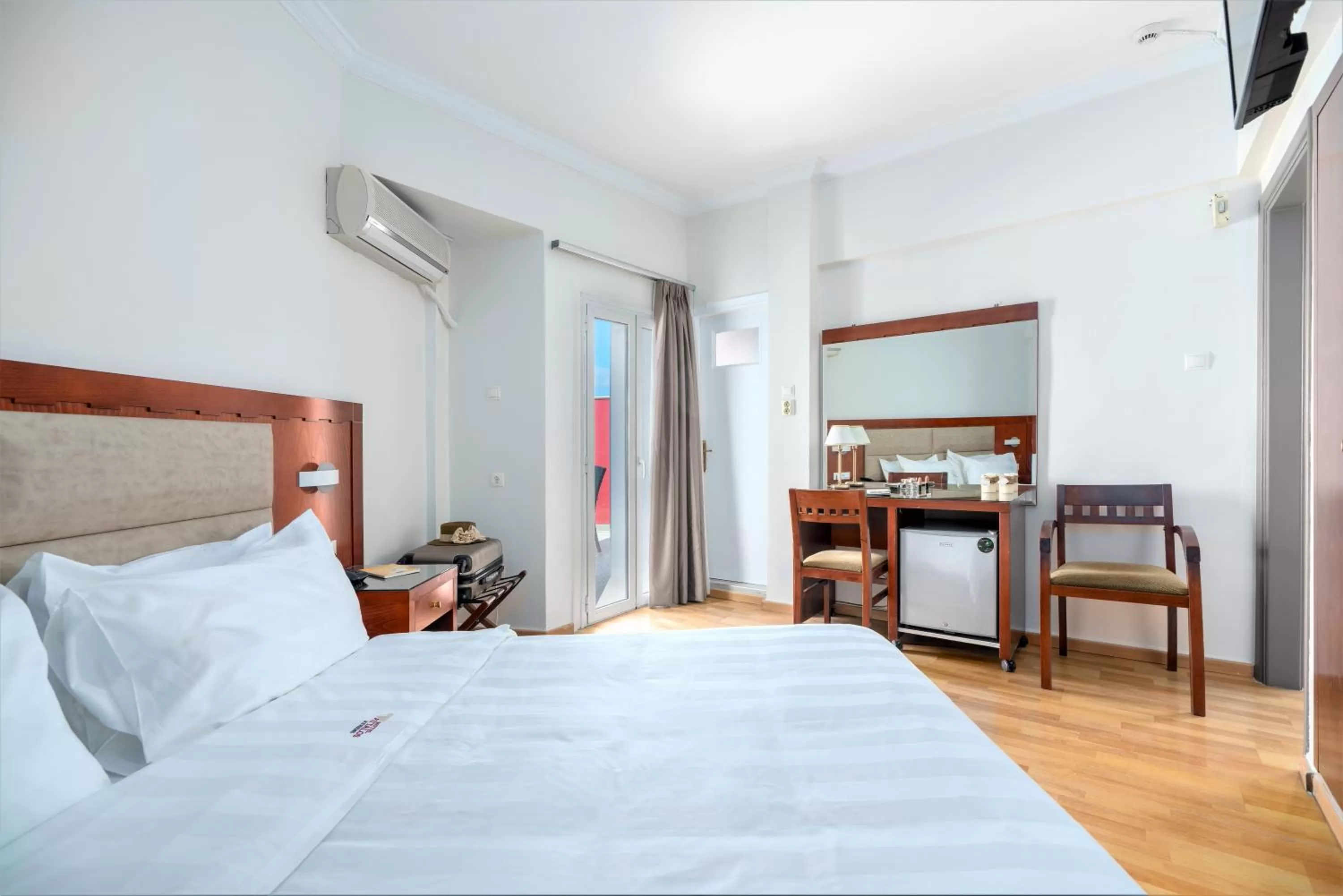 Bed in Attalos Hotel