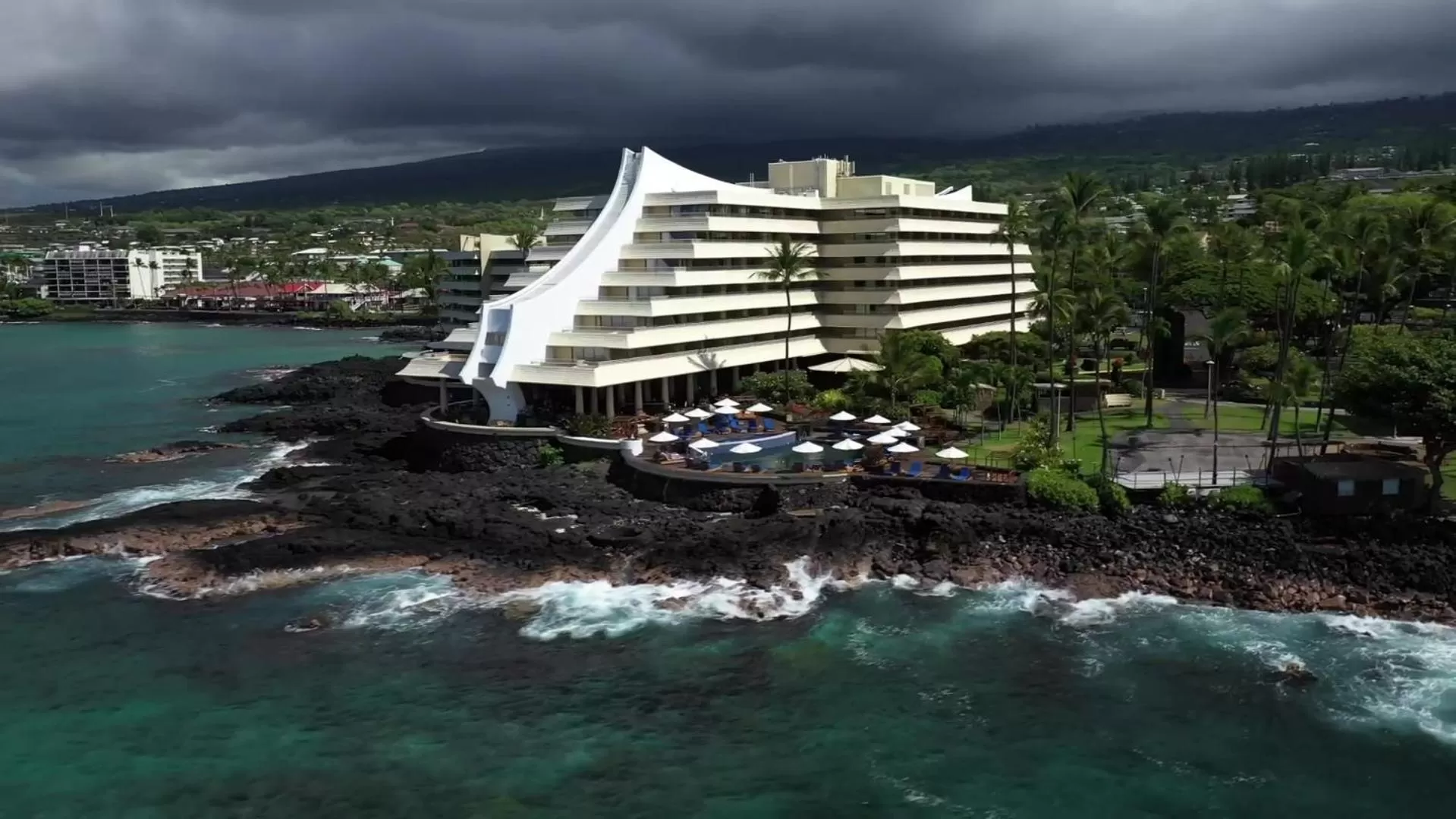 Bird's eye view in Royal Kona Resort