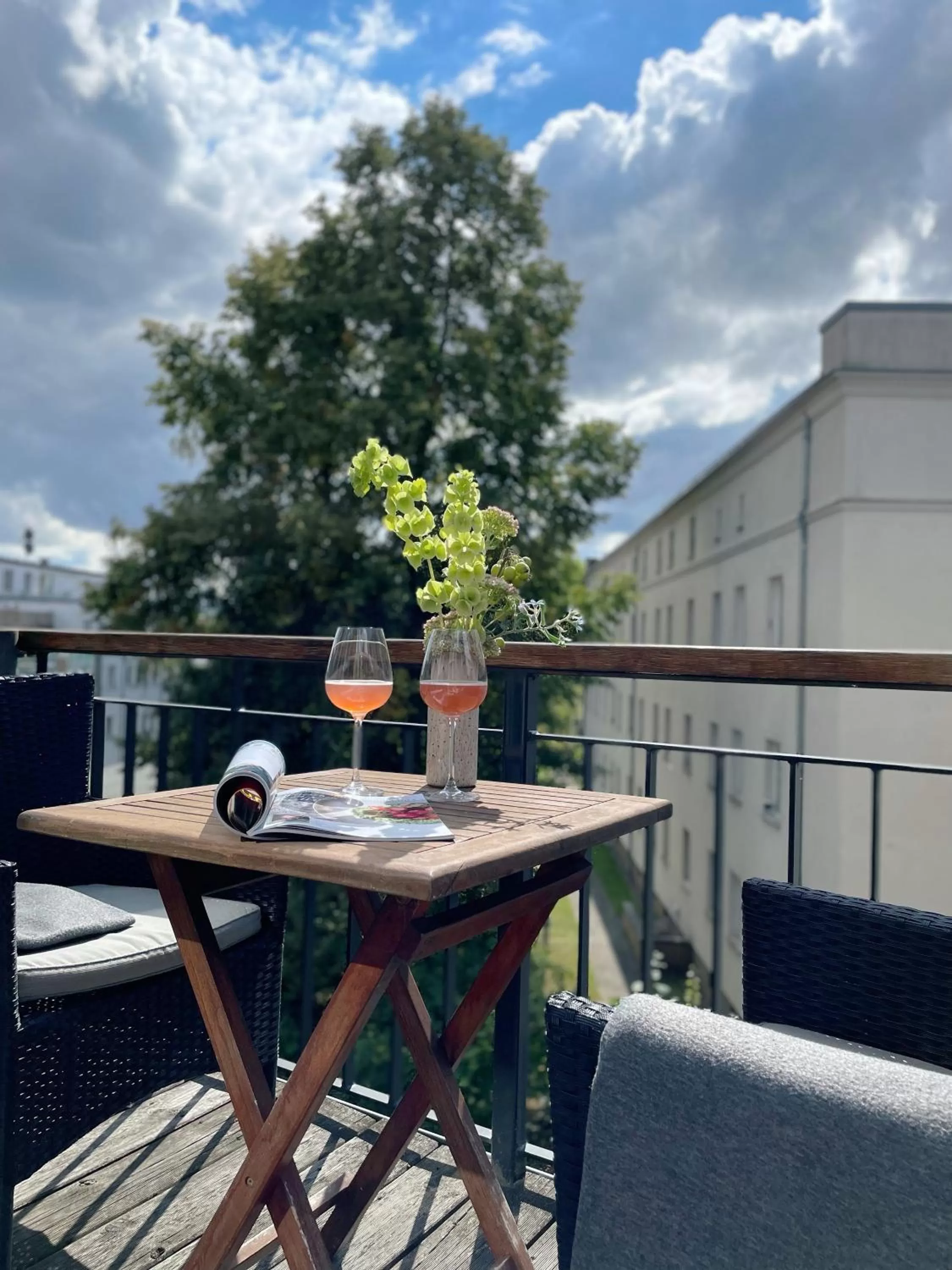 Balcony/Terrace in The Green Rostock Apartment Hotel