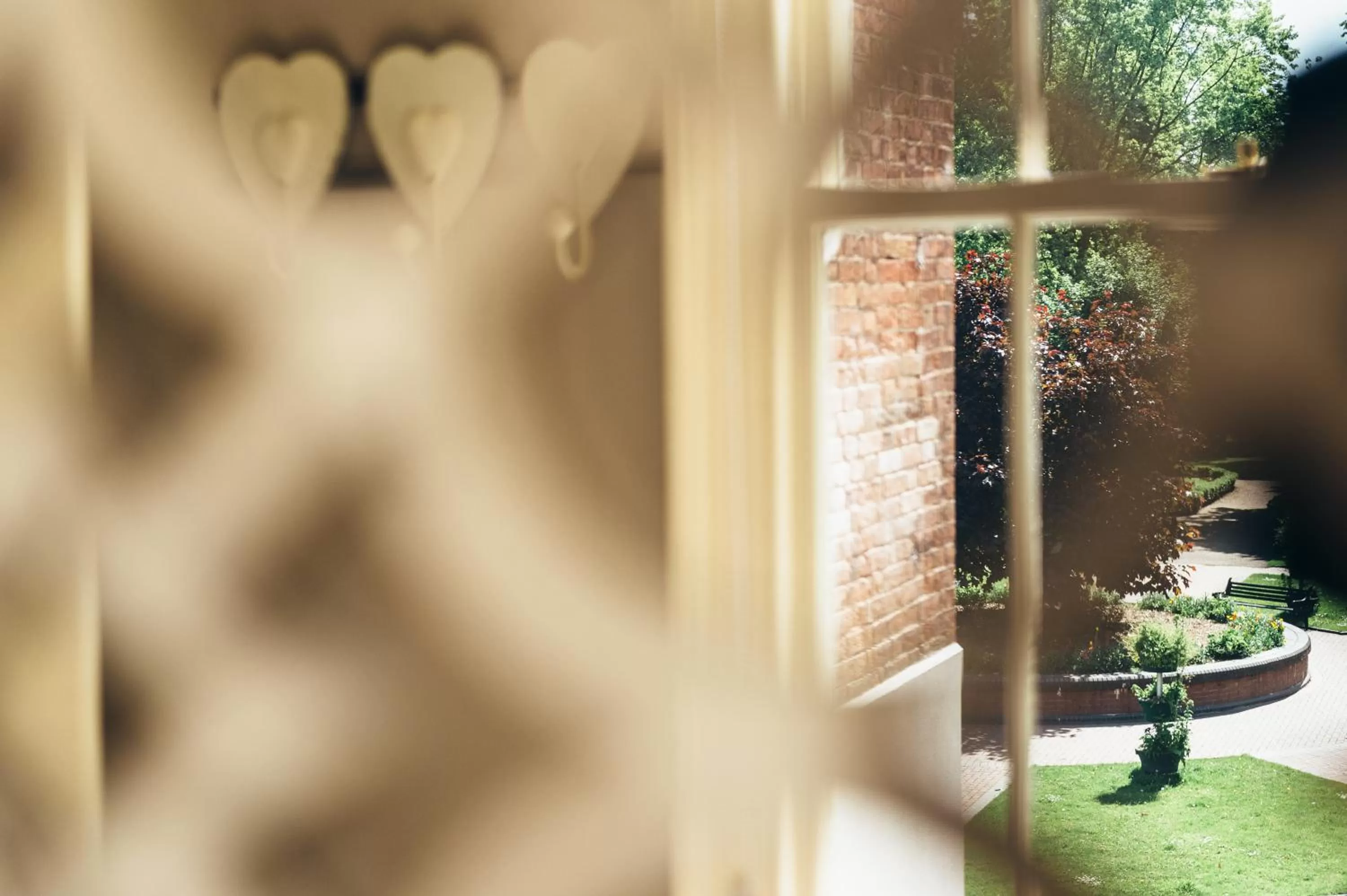 Garden view in Birchover Bridgford Hall