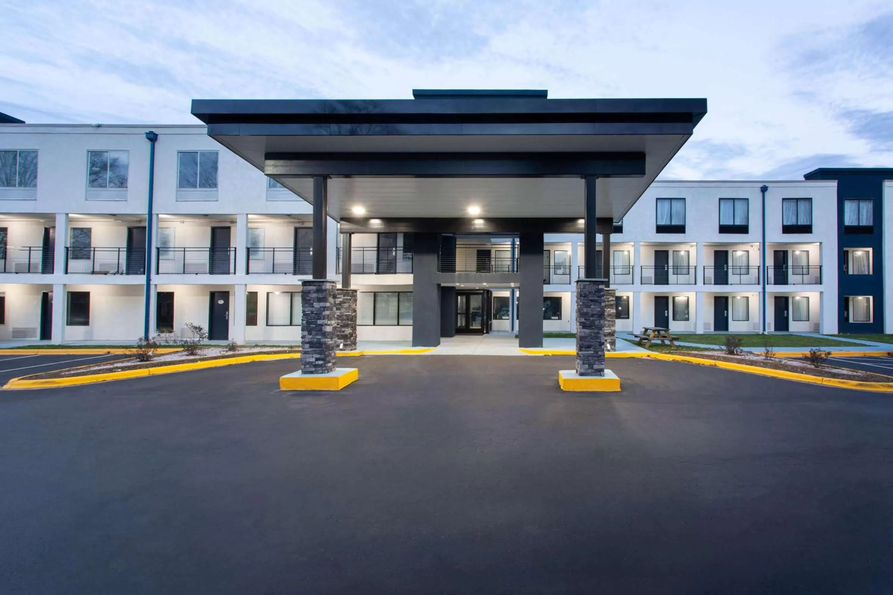 Property building in University Inn & Suites