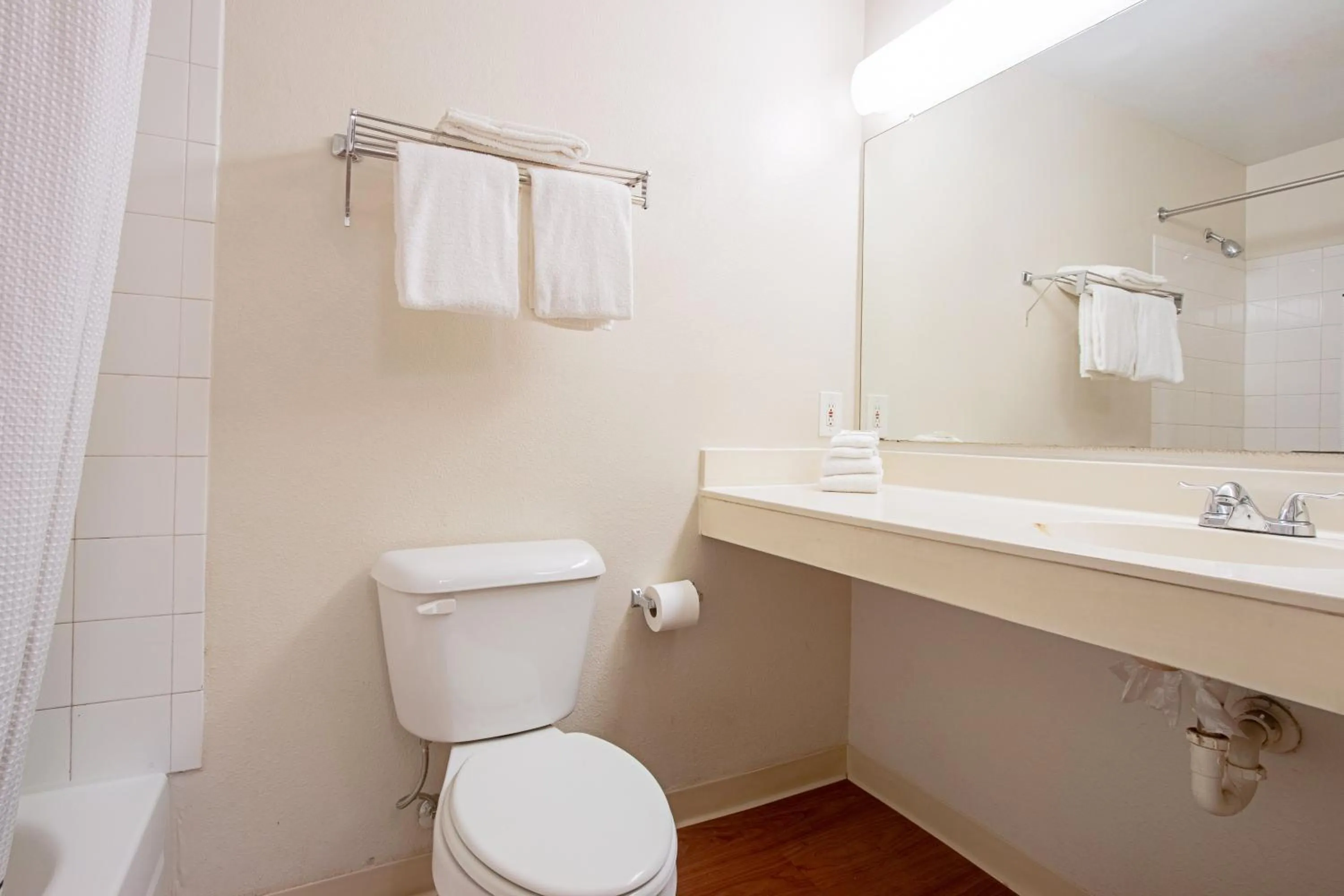 Bathroom in HomeTowne Studios by Red Roof Phoenix - Black Canyon Highway