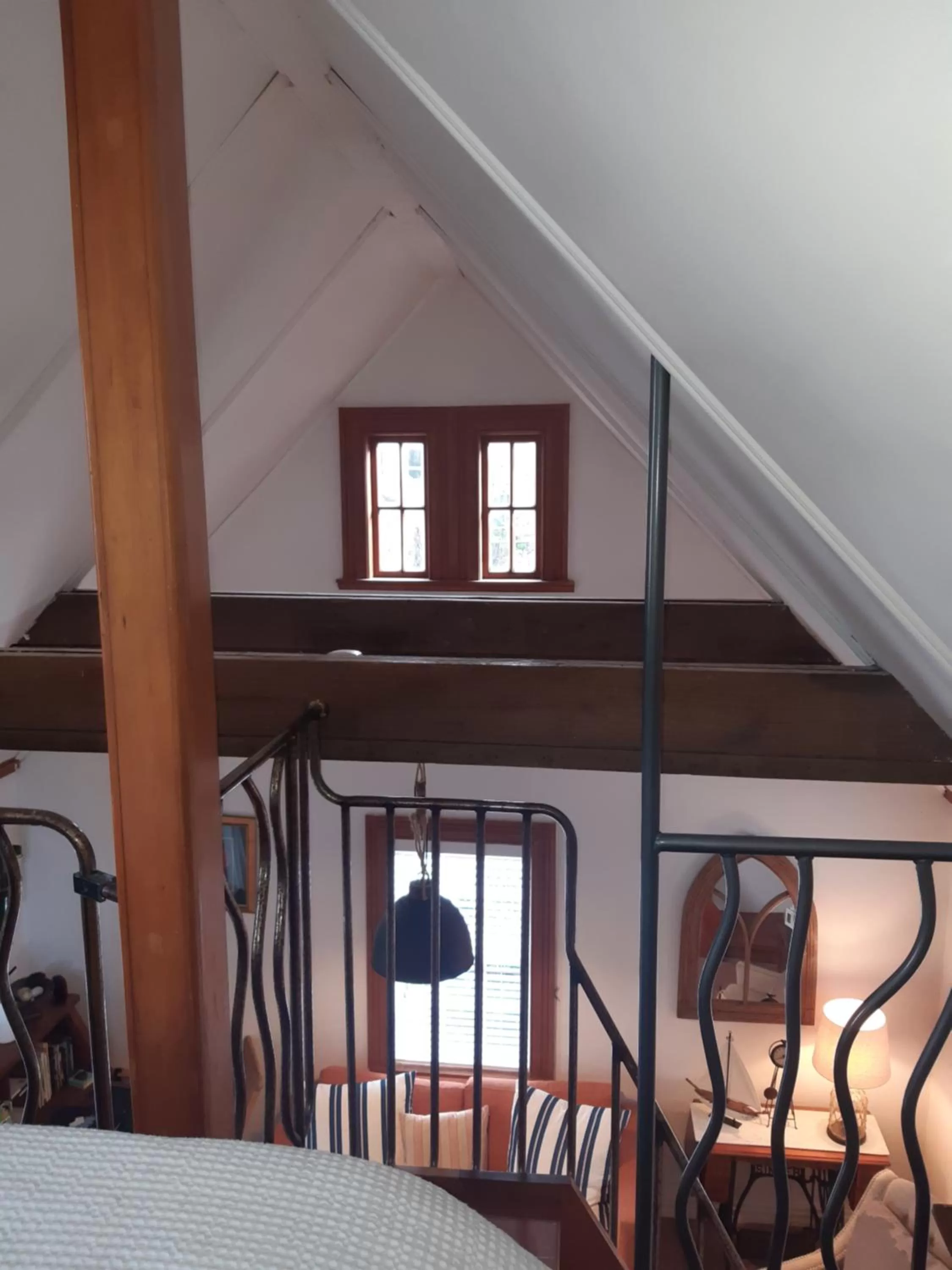 Decorative detail, Bed in Harbour View Cottage