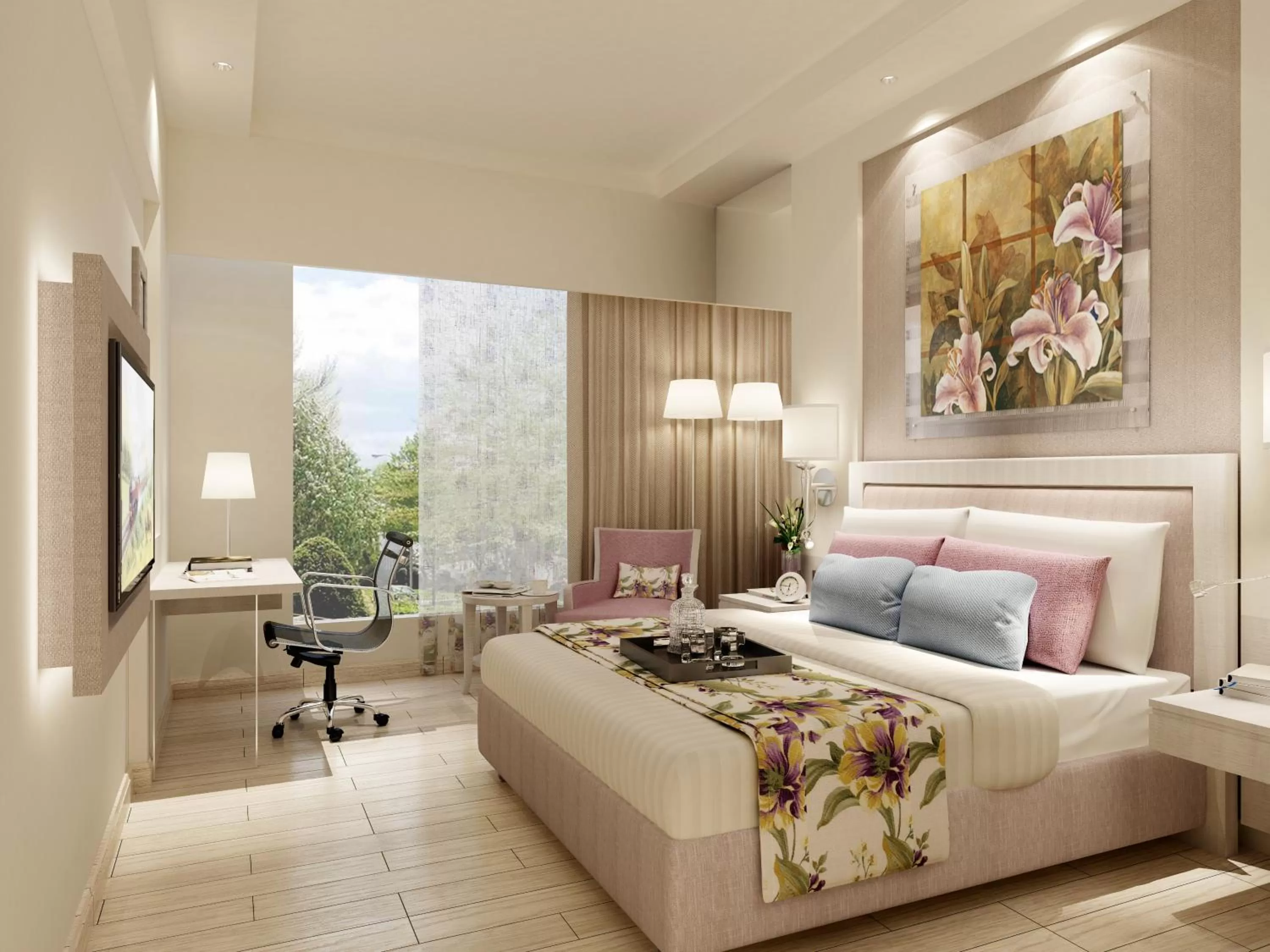 Bed in Efcee Sarovar Premiere Bhavnagar