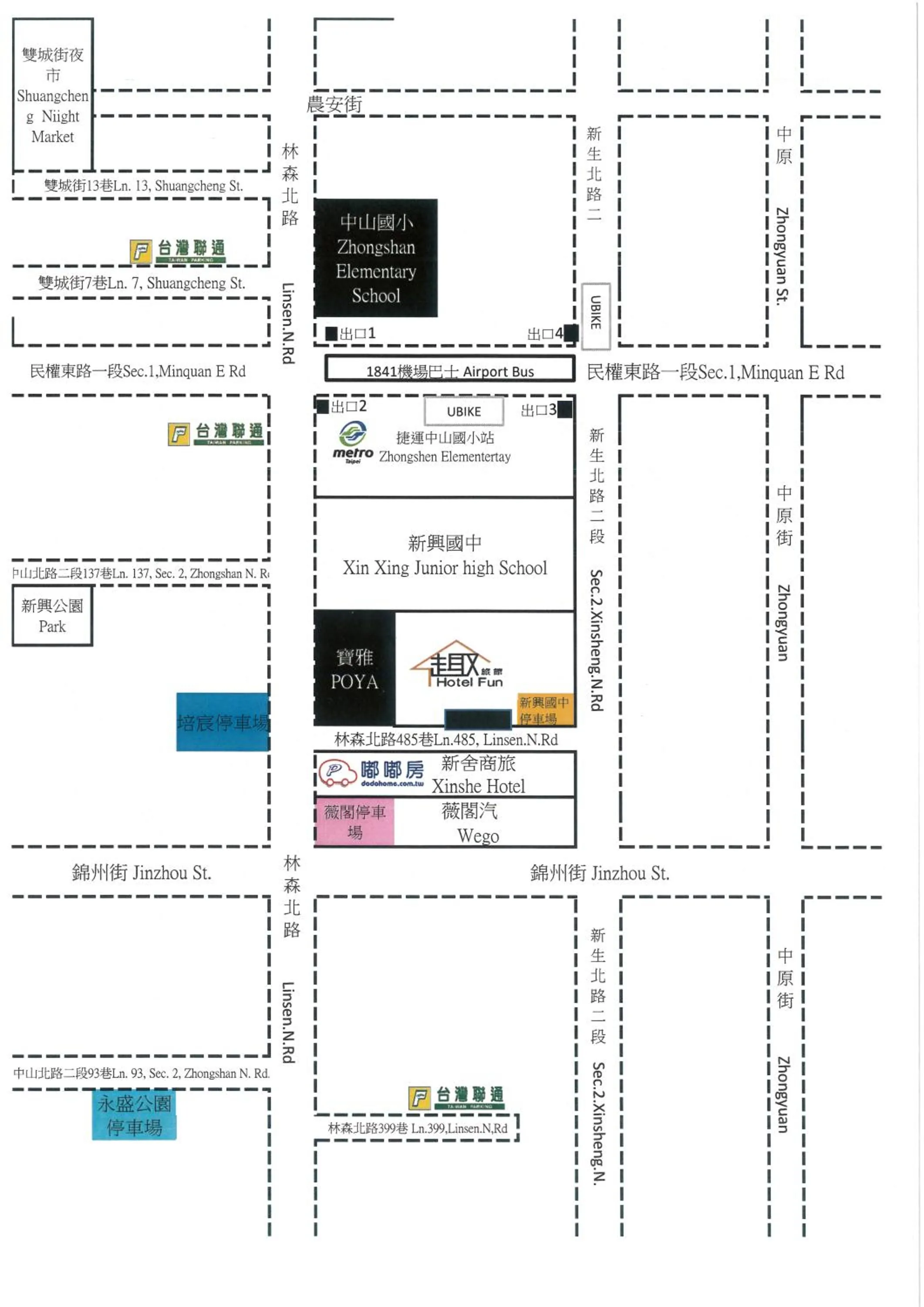 Parking in Hotel Fun - Linsen