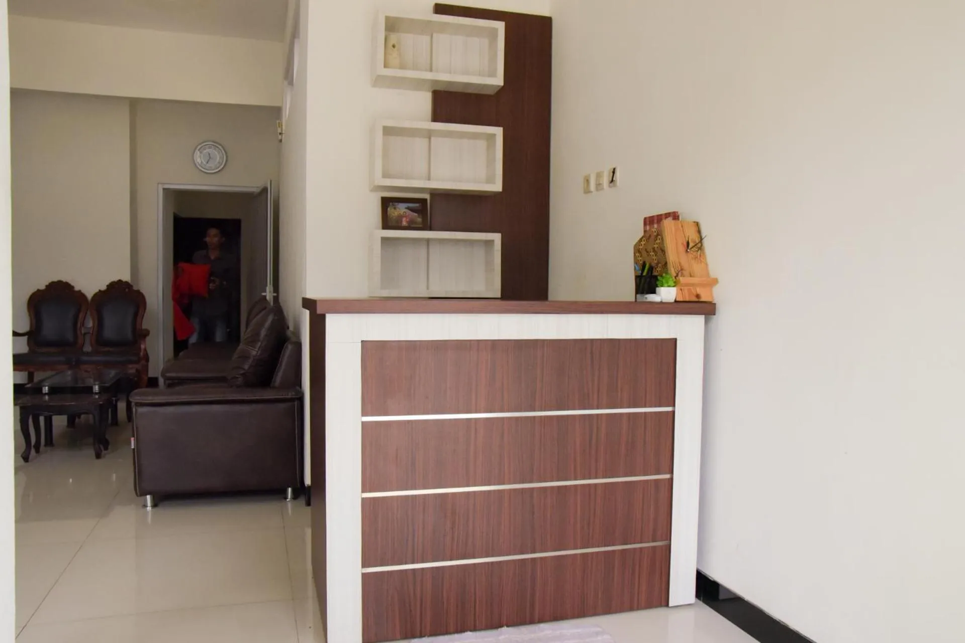 Lobby or reception in RedDoorz near GOR Satria Purwokerto