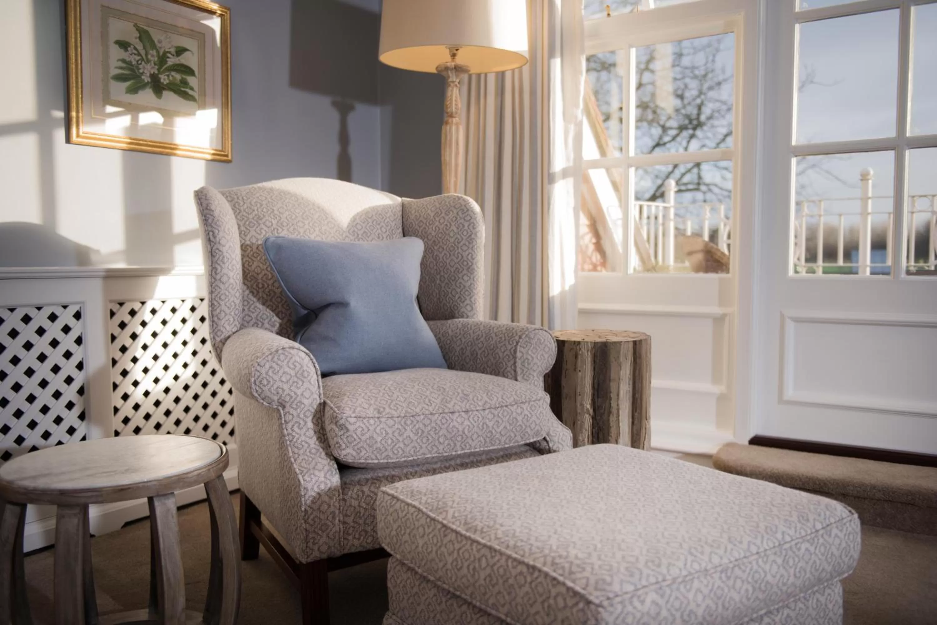 Seating area in Chewton Glen Hotel - an Iconic Luxury Hotel