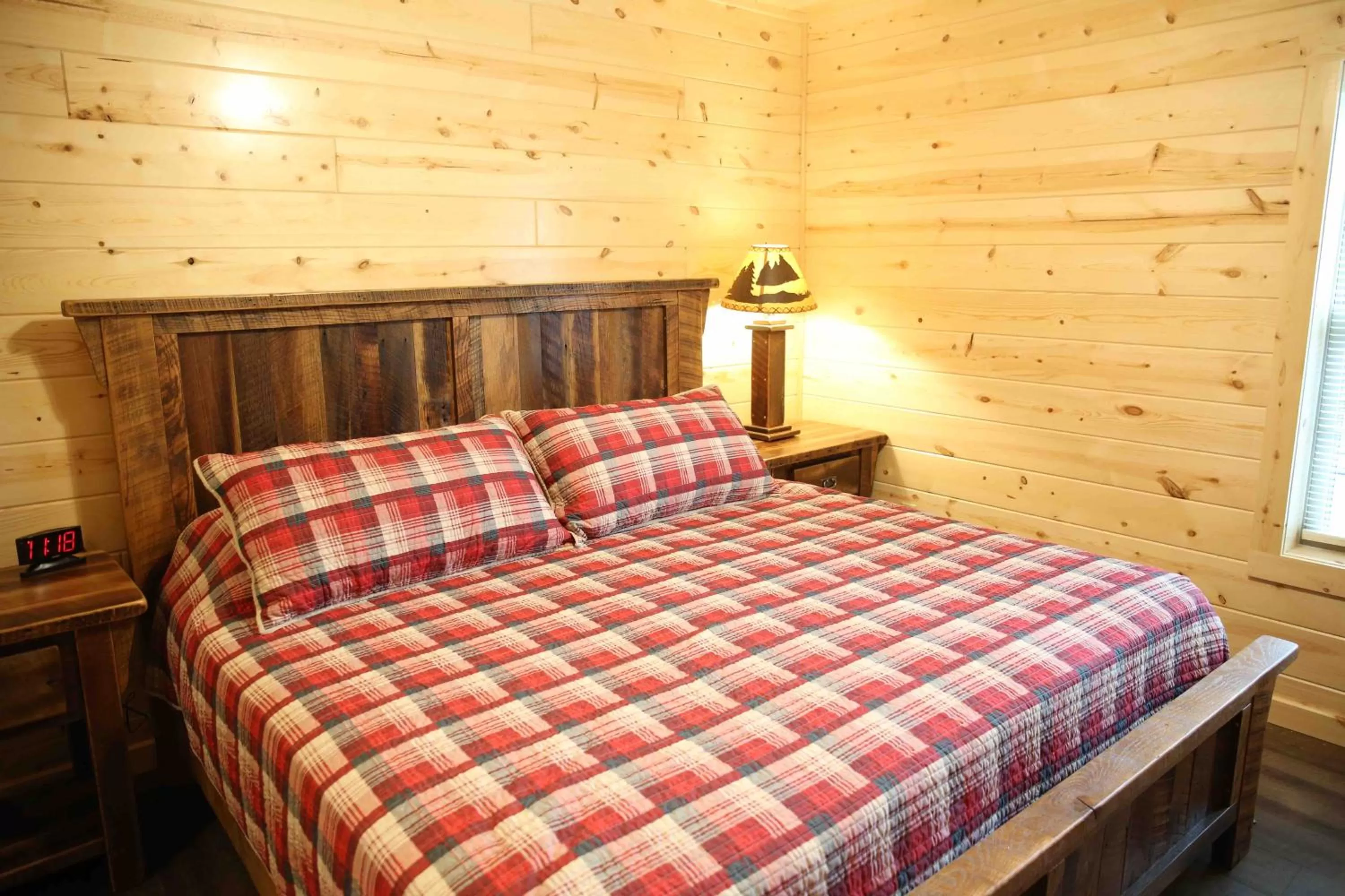 Bedroom, Bed in Blessing Lodge by Amish Country Lodging