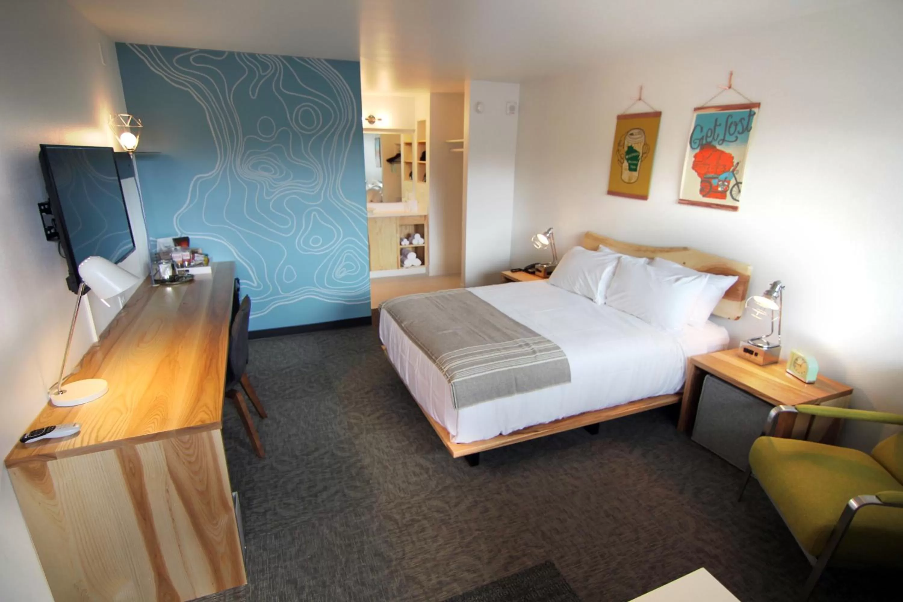 Bedroom, Bed in The Oxbow Hotel