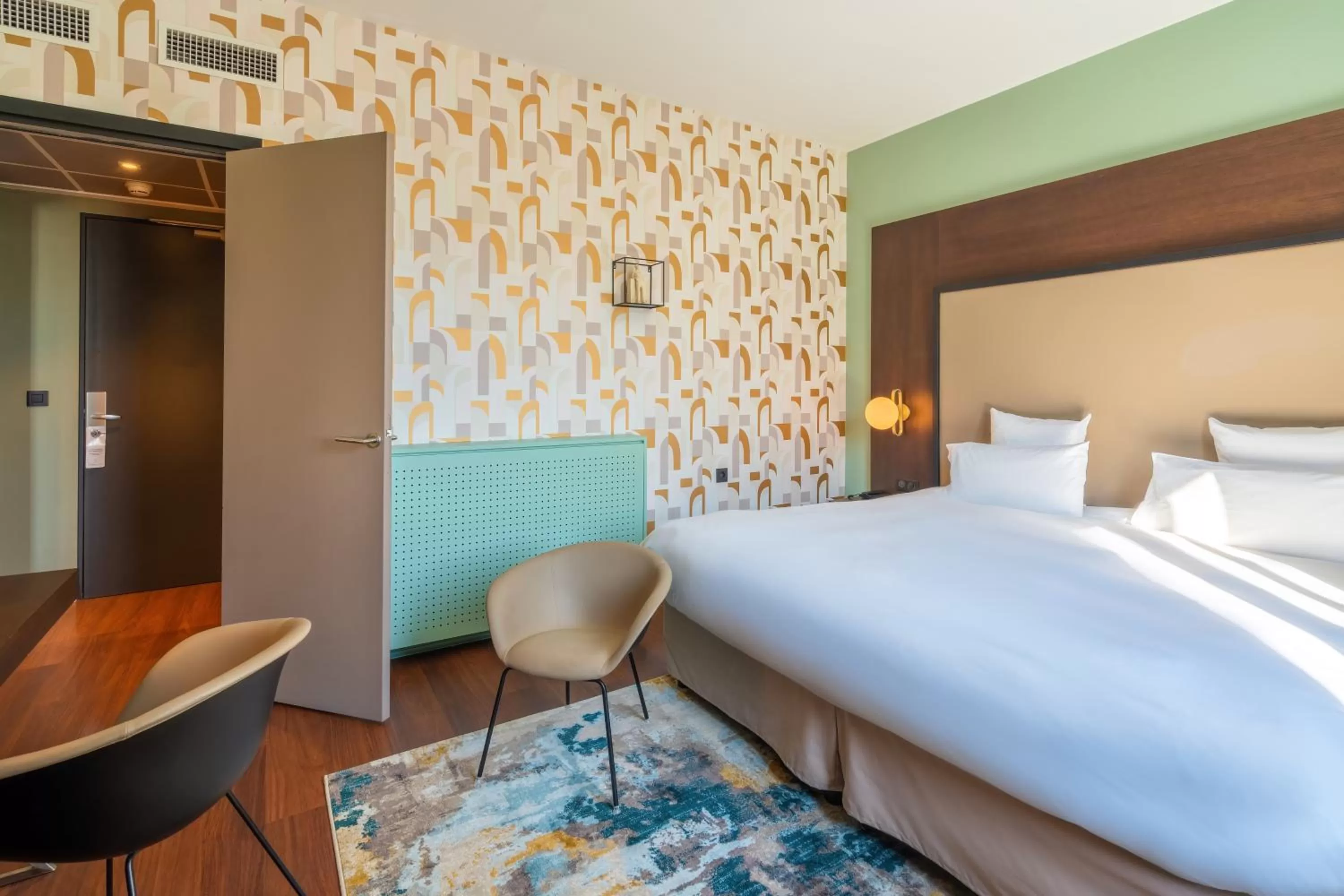 Bedroom, Bed in Le Splendid Hotel Lac D'Annecy - Handwritten Collection