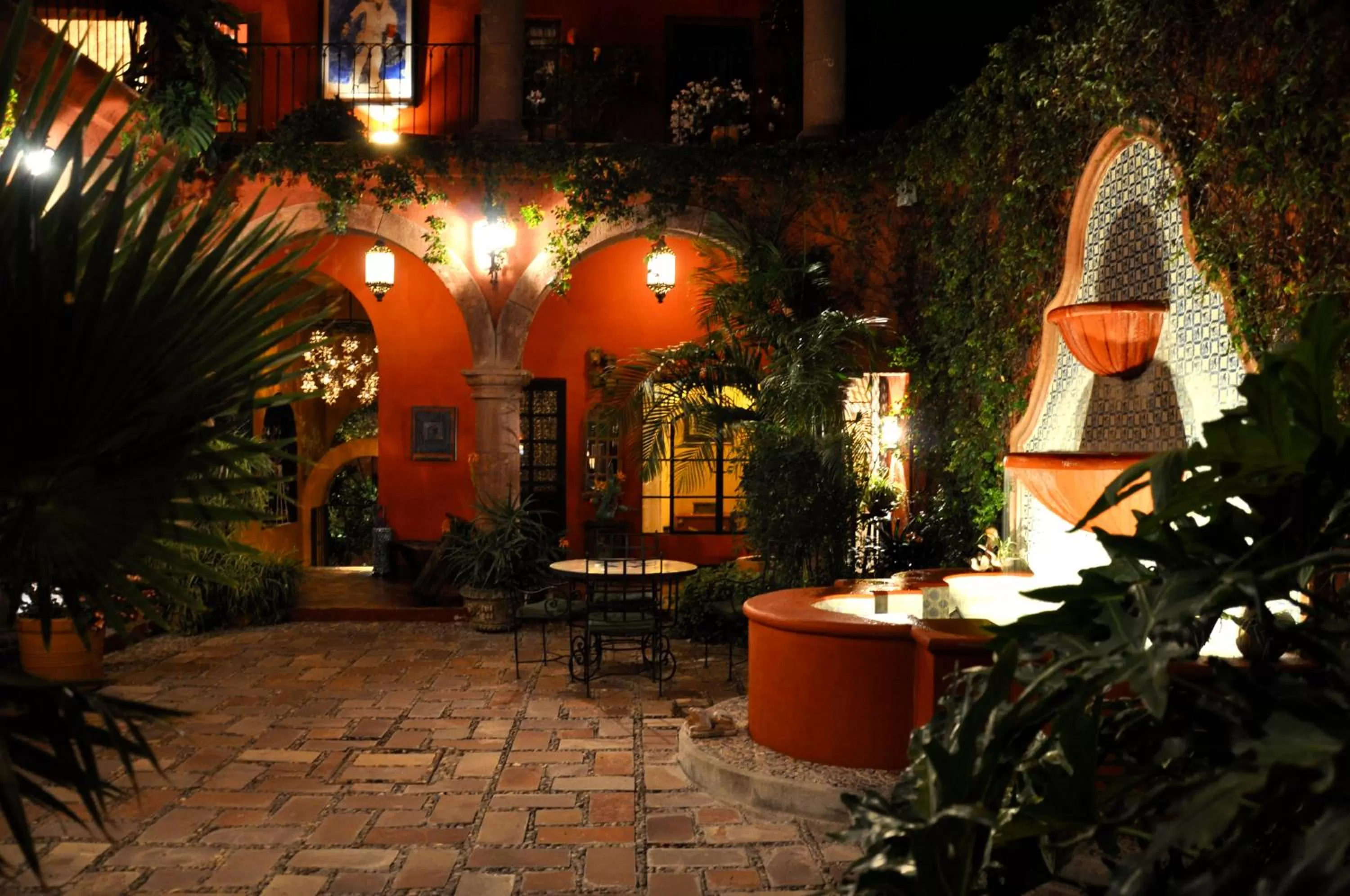 Patio in Casa de la Cuesta B&B