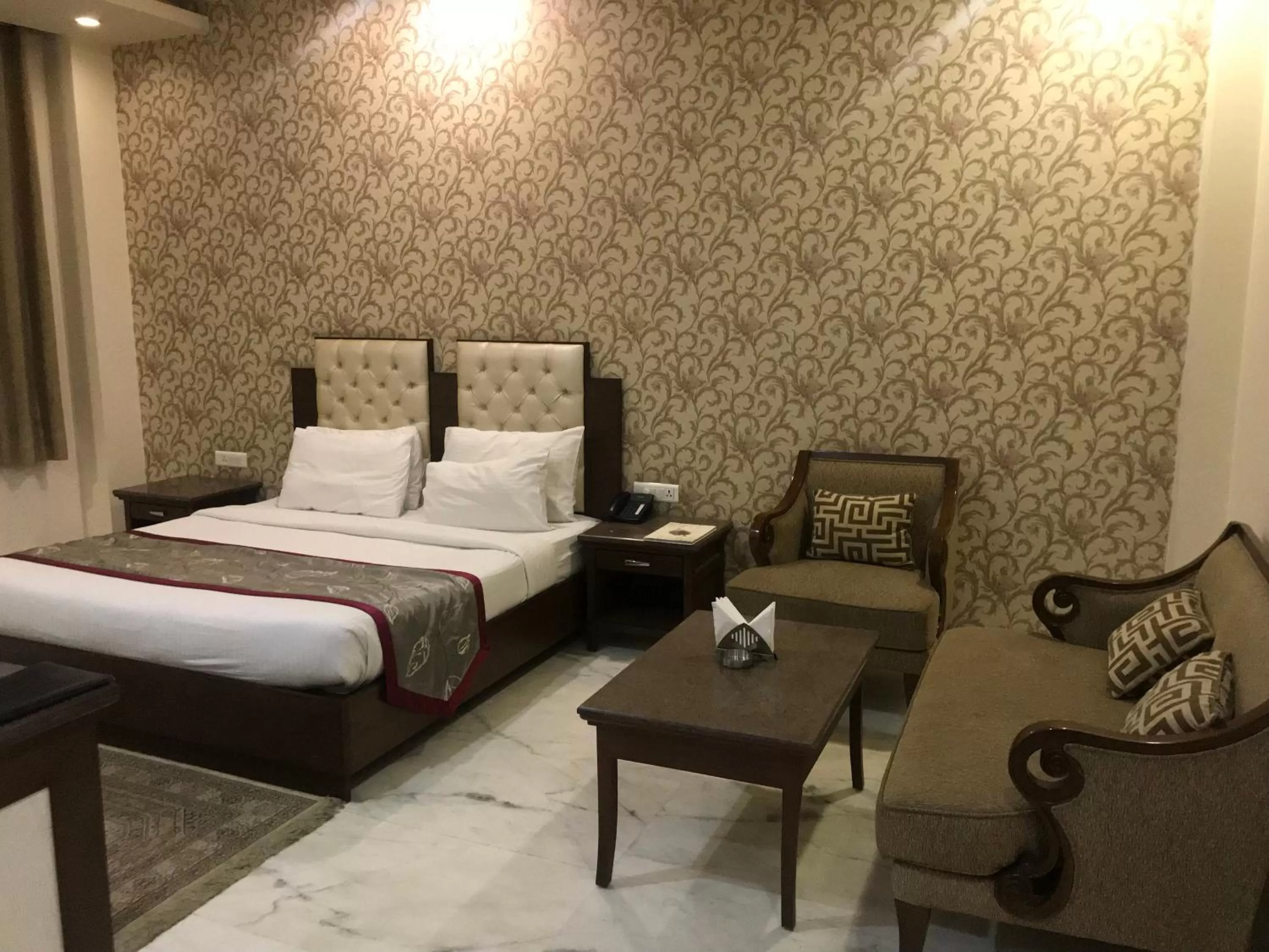 Photo of the whole room, Bed in Hotel Leela Grande