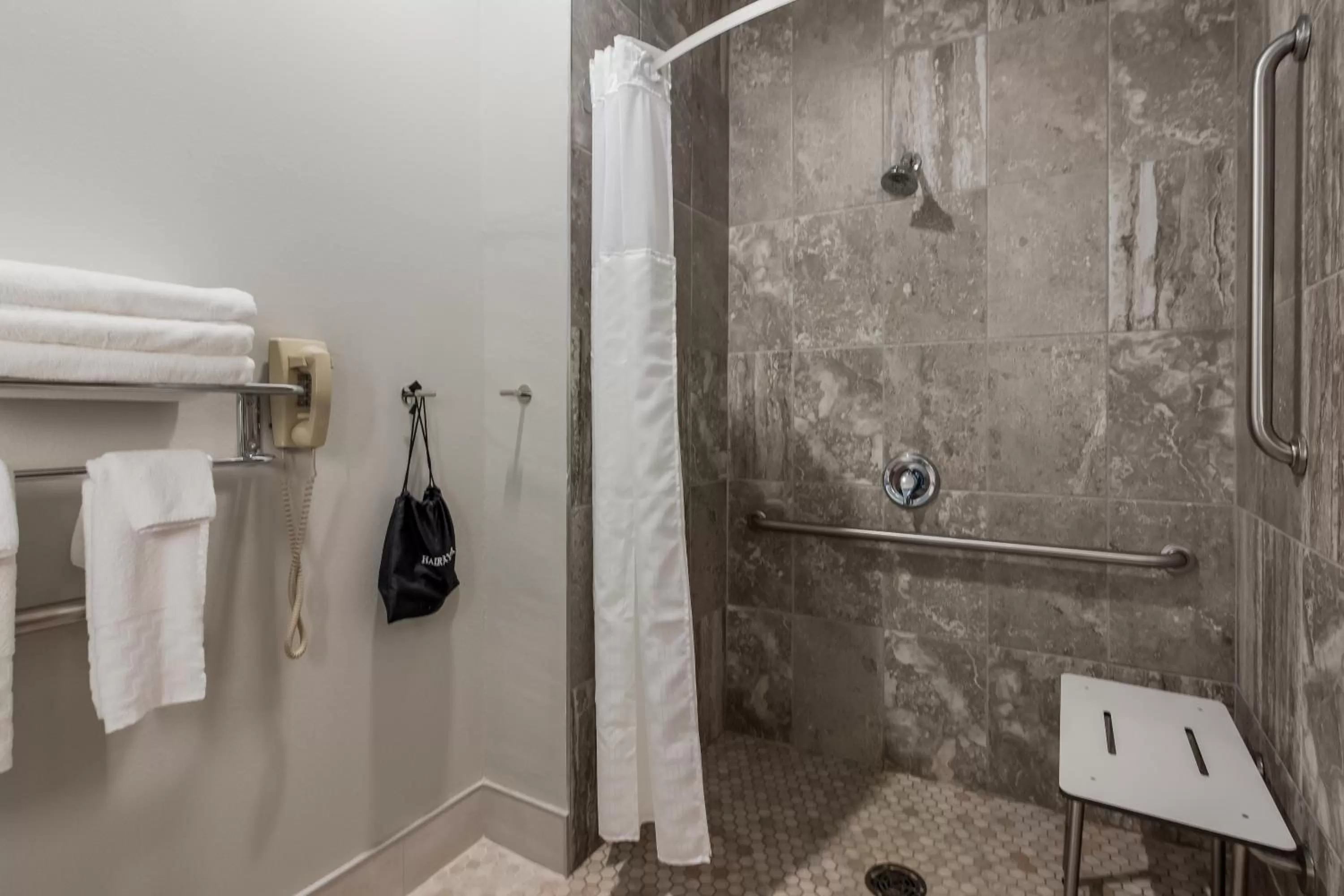 Shower in SureStay Plus Hotel by Best Western Highland Poughkeepsie