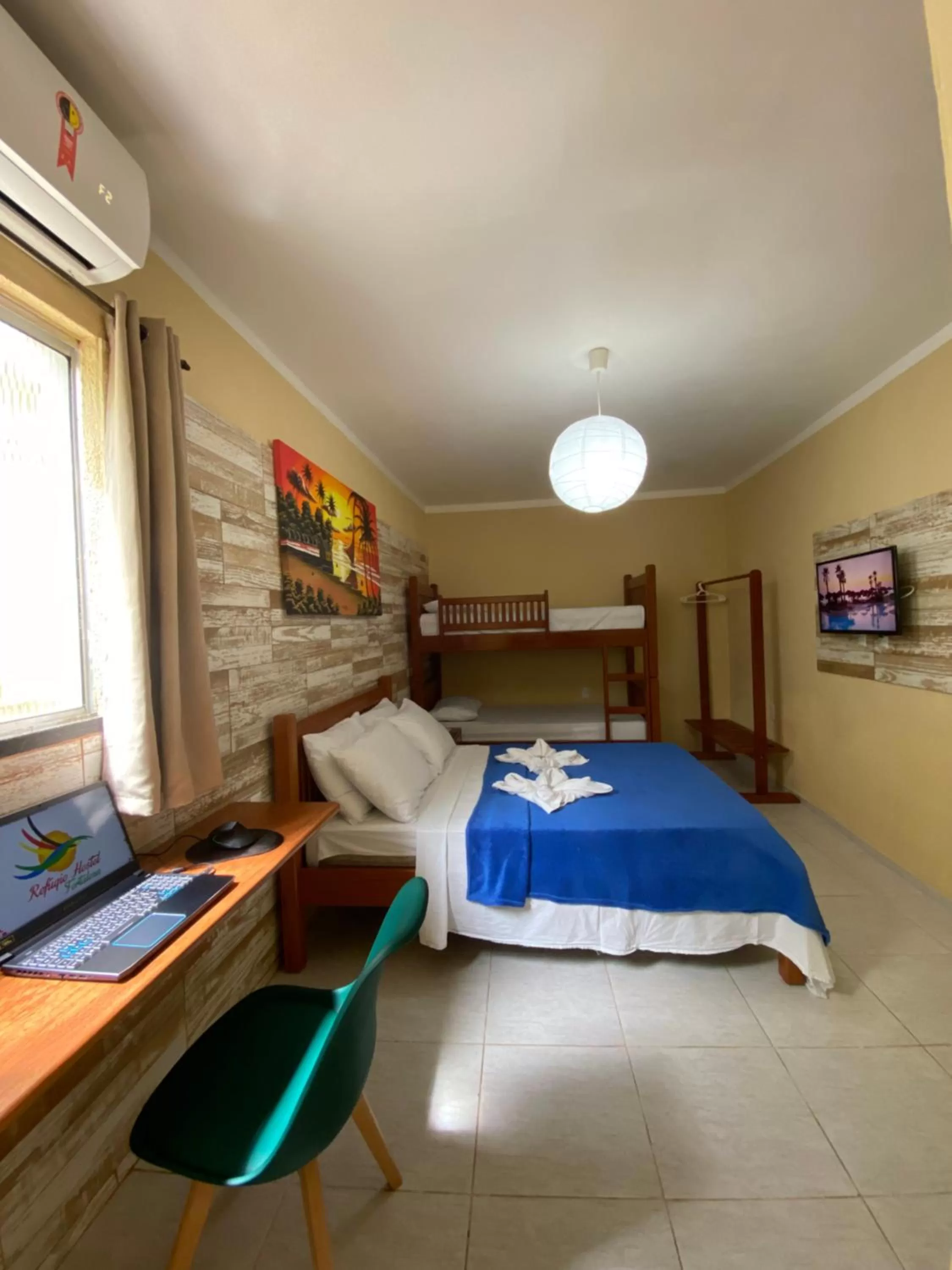 Bed in Refúgio Pousada Fortaleza