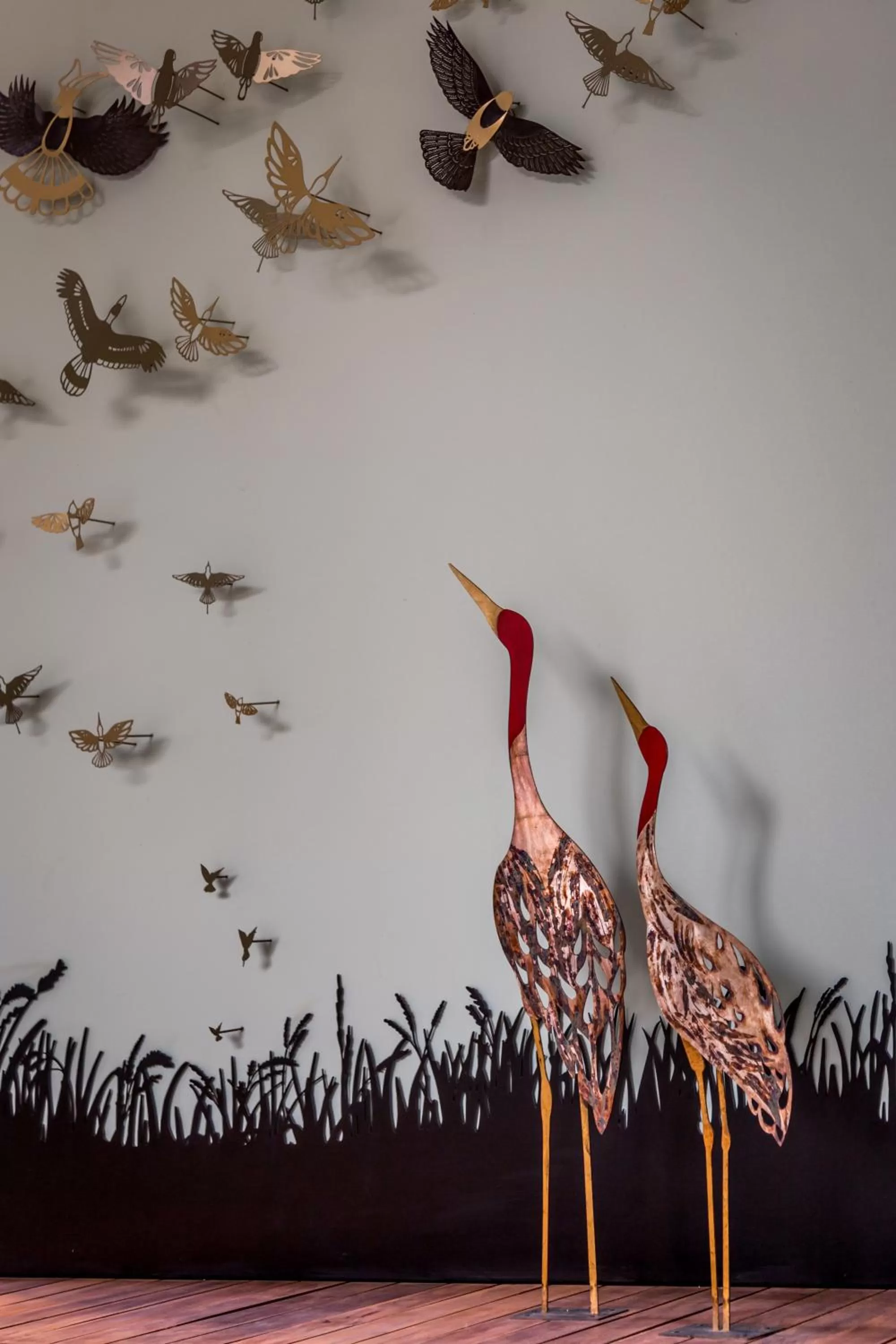 Text overlay in The Aviary Hotel