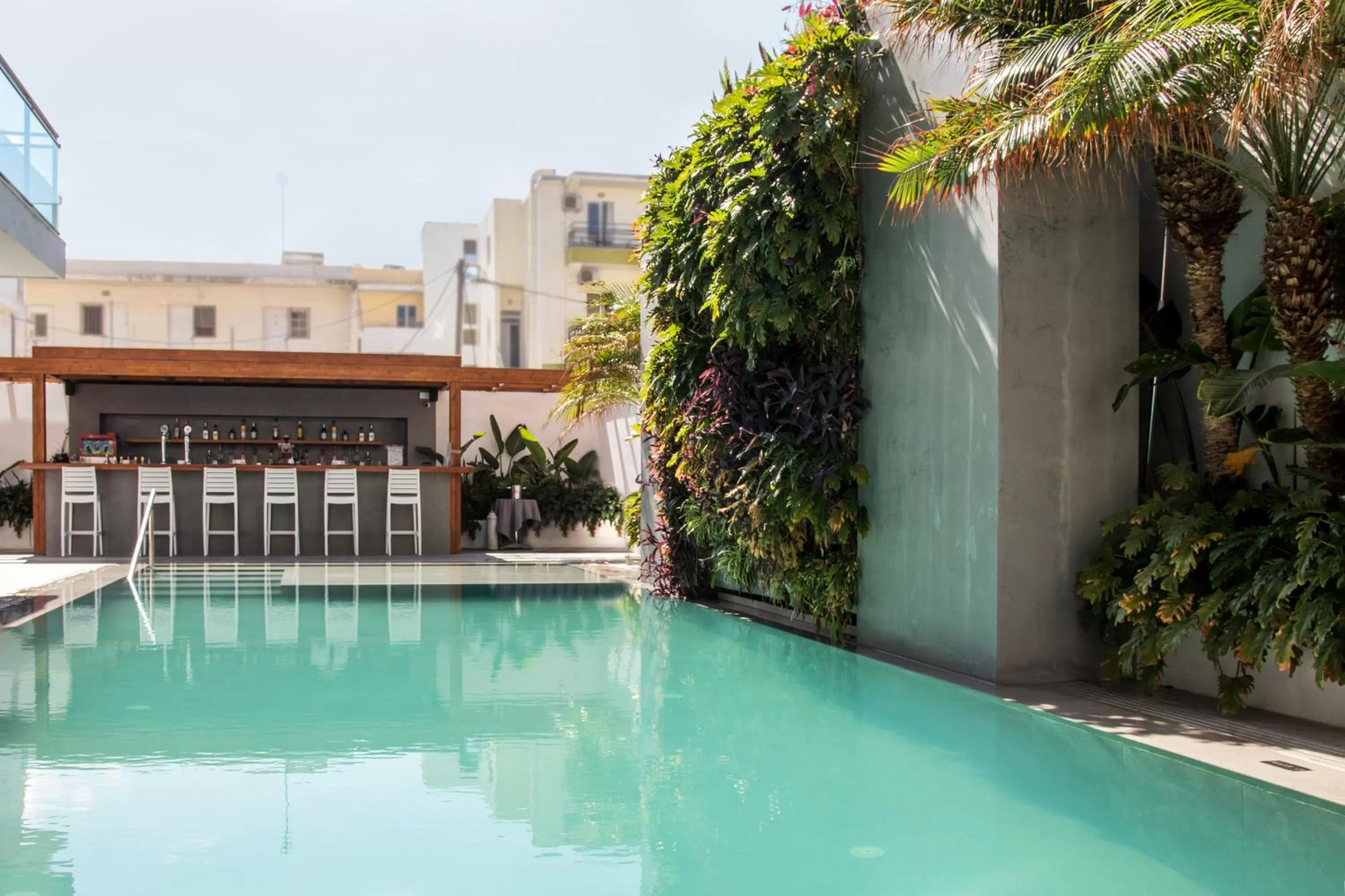 Swimming pool in Manousos City Hotel