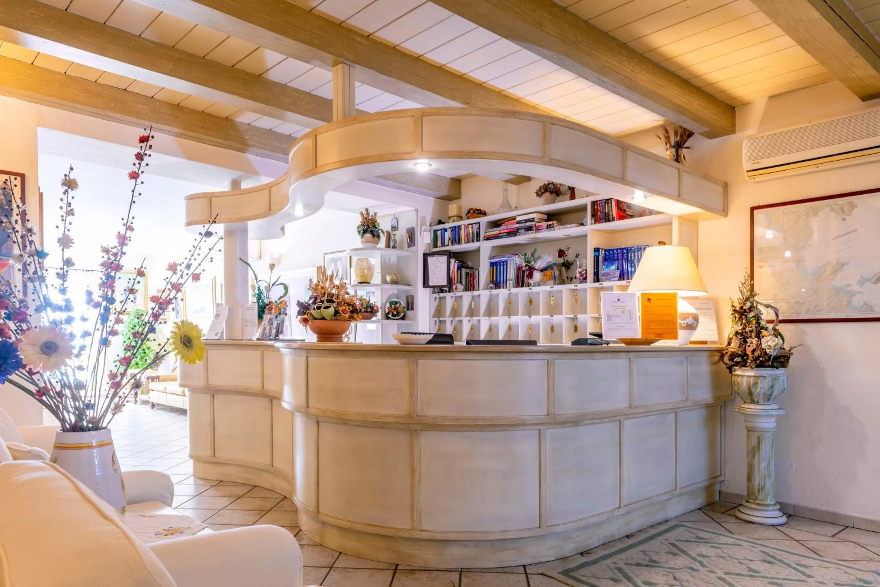 Lobby or reception in Hotel Cavour