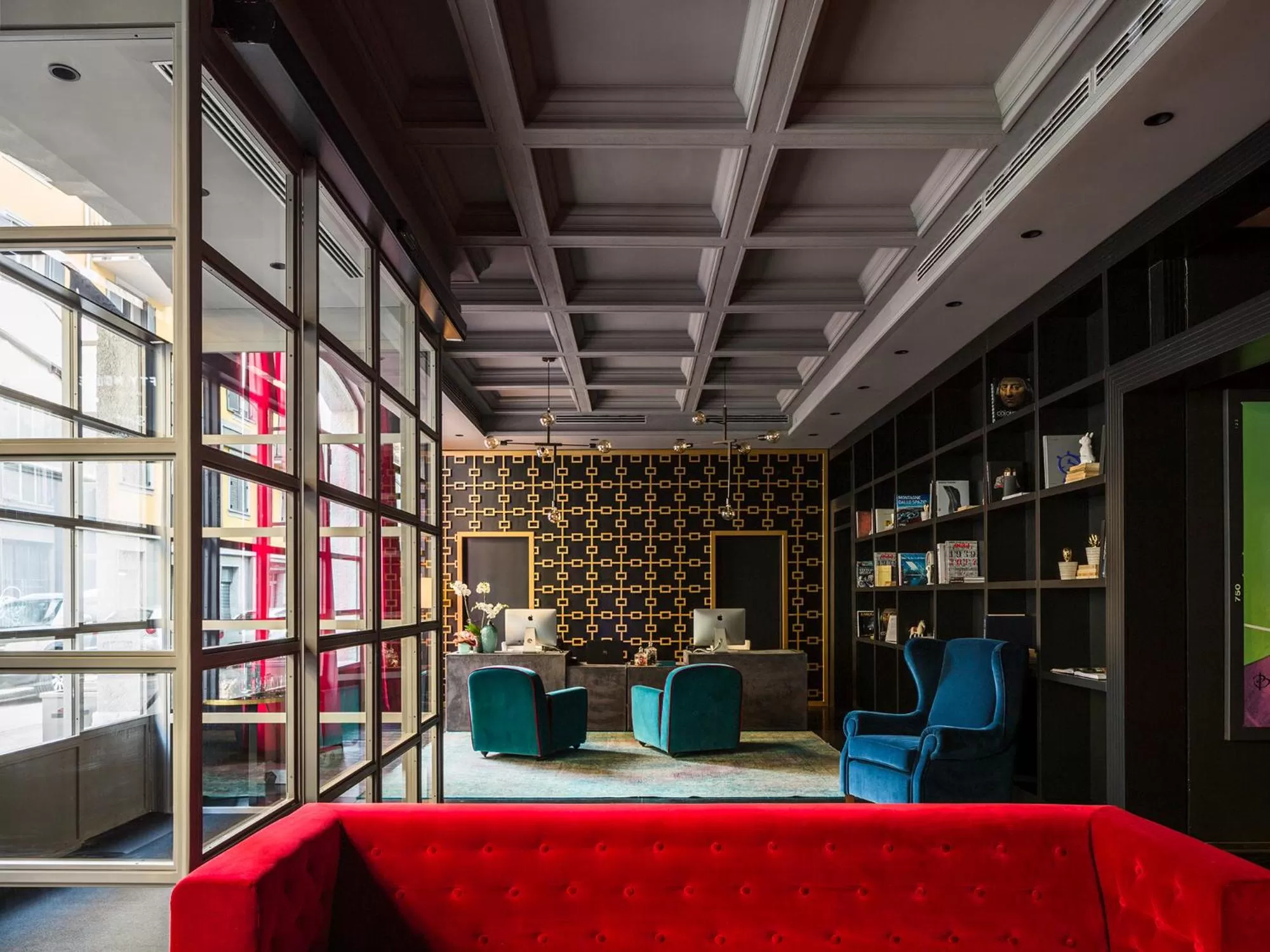 Library in Palazzo Cornalia