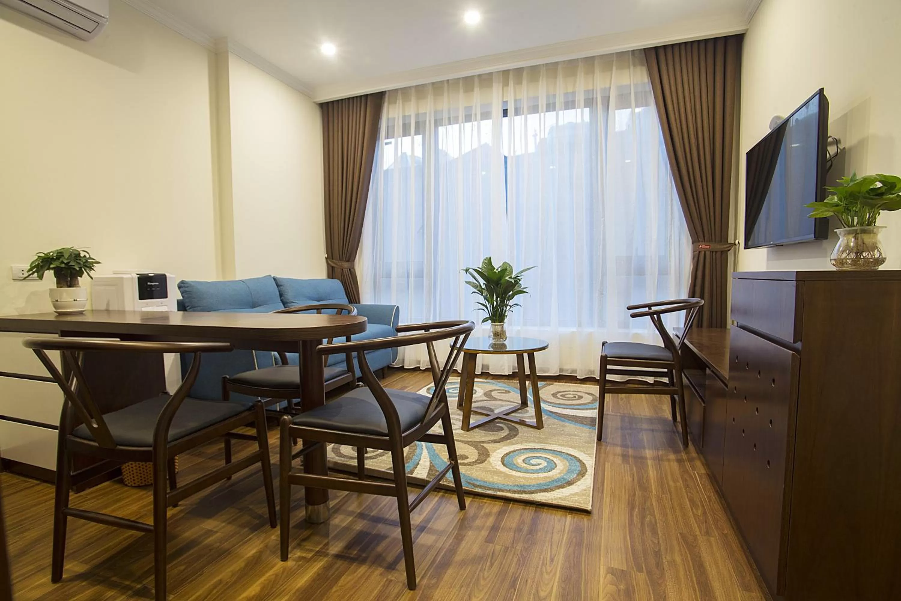 Living room in Newsky Serviced Apartment