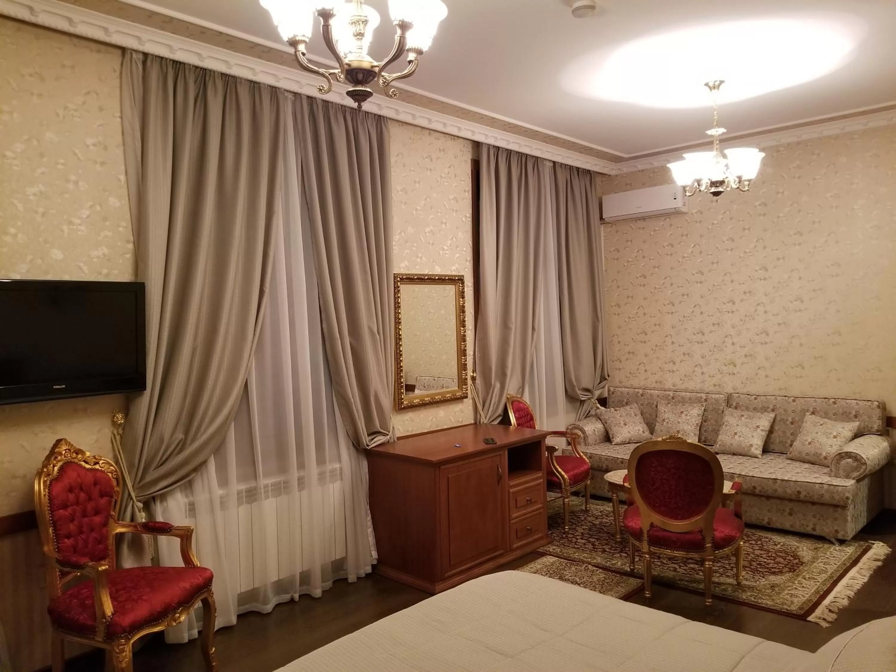 Seating area, TV/Entertainment Center in Vila Sigal Pogradec