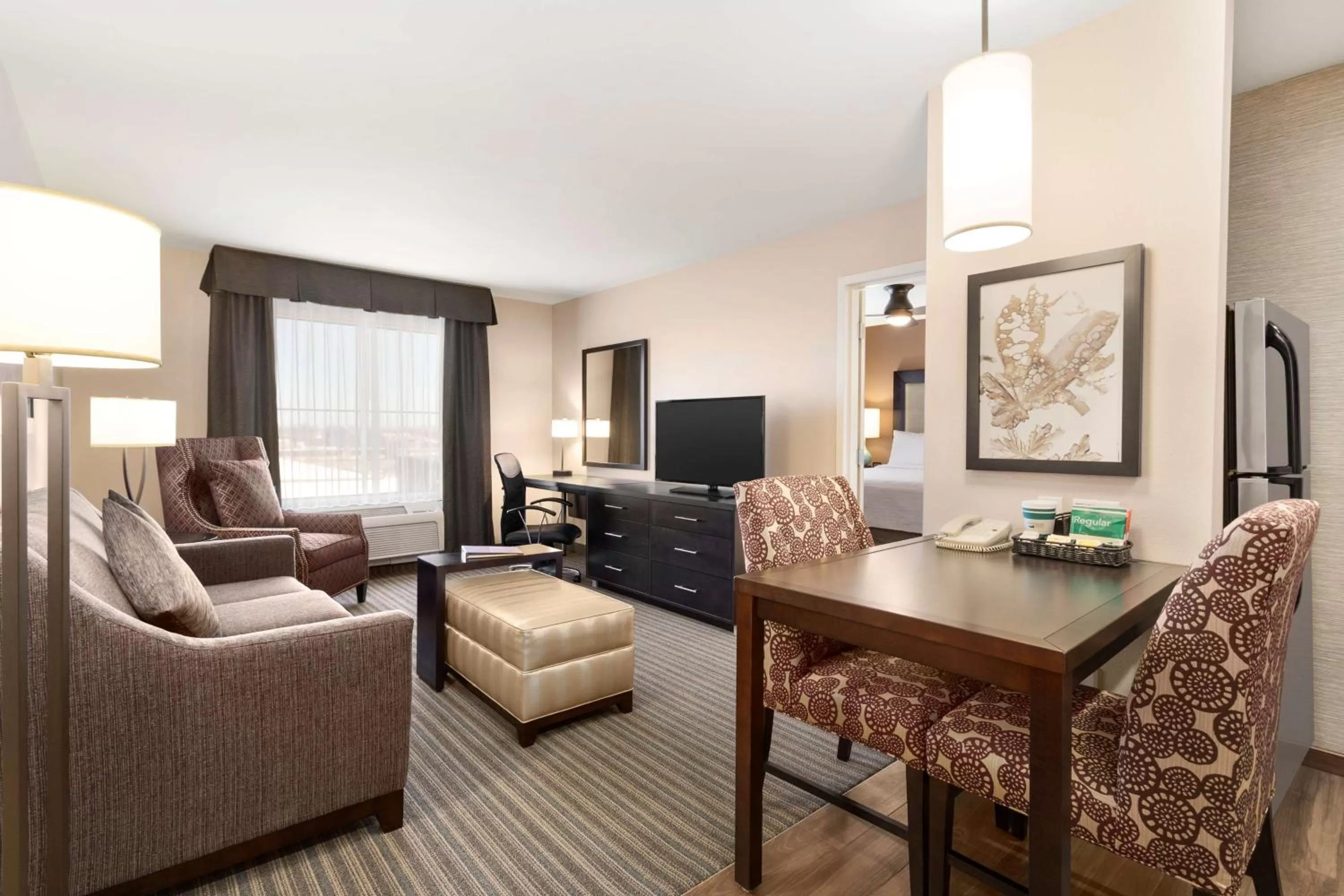 Living room in Homewood Suites by Hilton Fargo