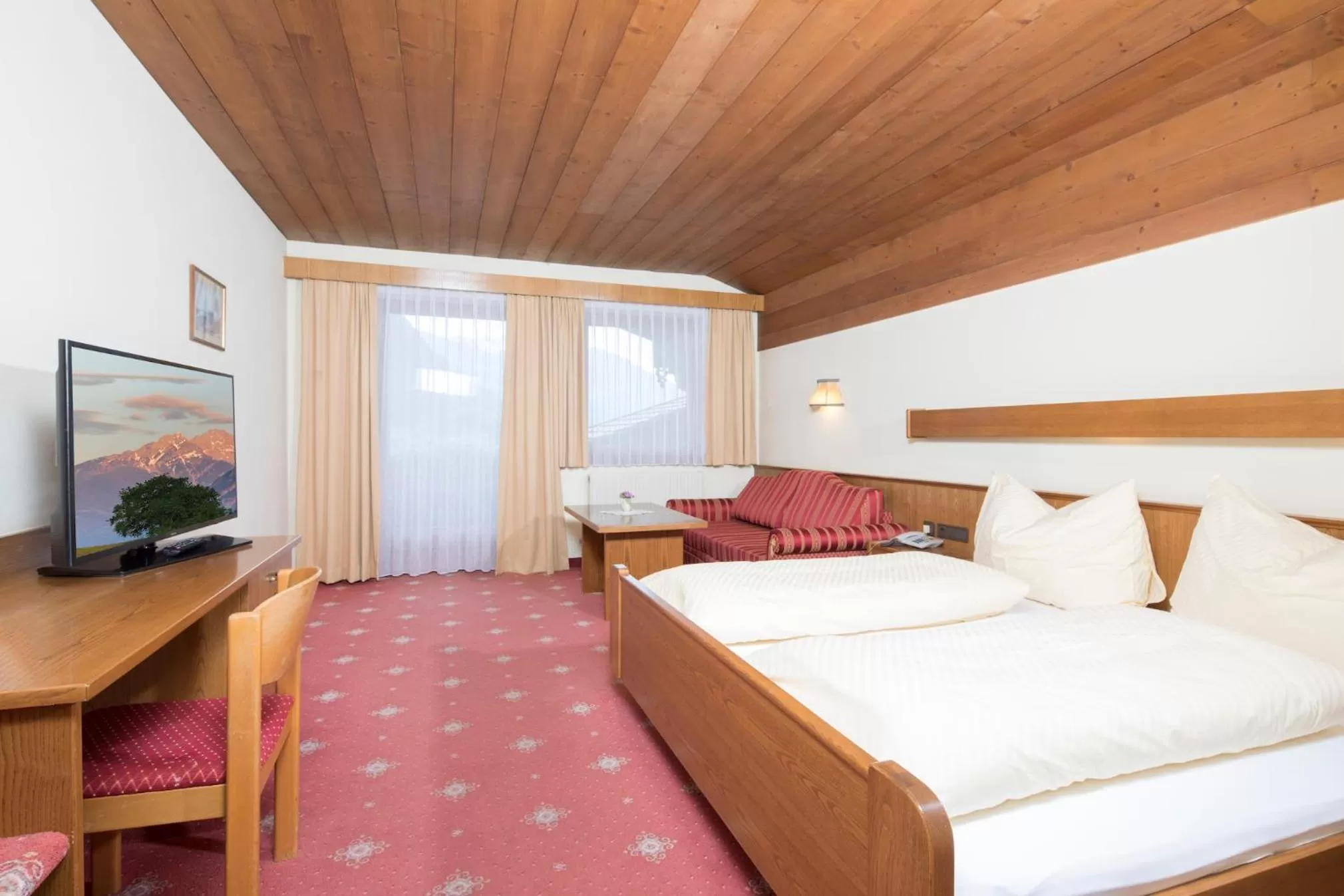 Bed in Hotel Hauserwirt