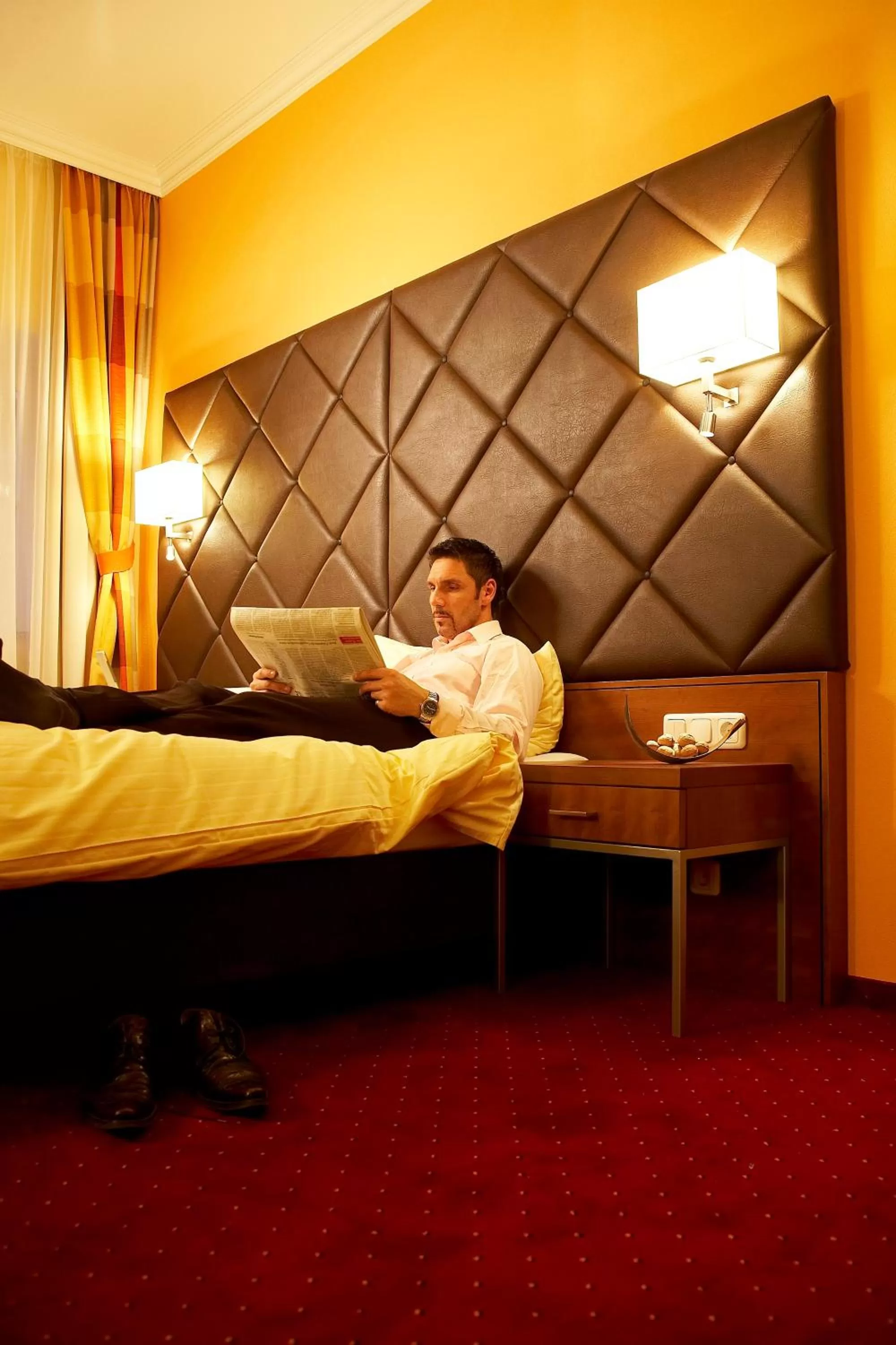 Decorative detail, Bed in Villa Ceconi by Das Grüne Hotel zur Post - 100% BIO