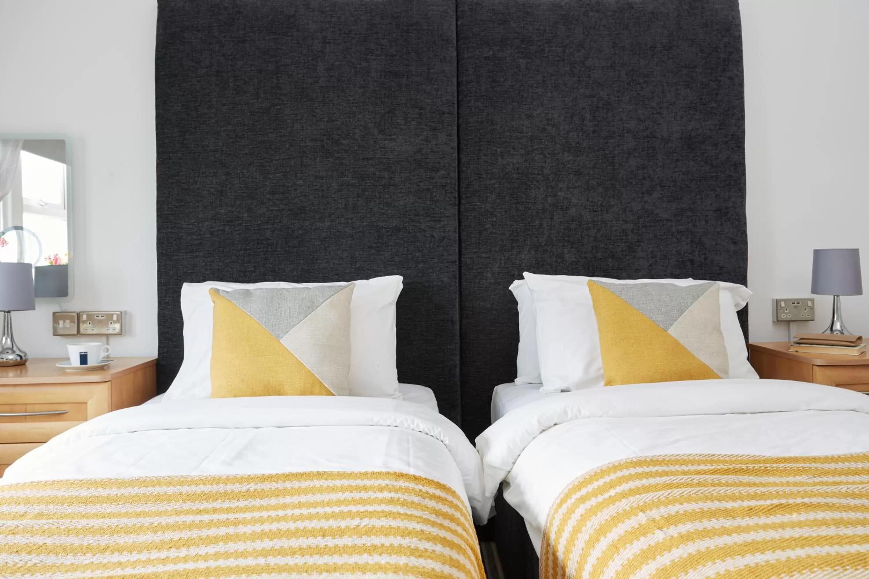 Bed in Luccombe Hall Hotel