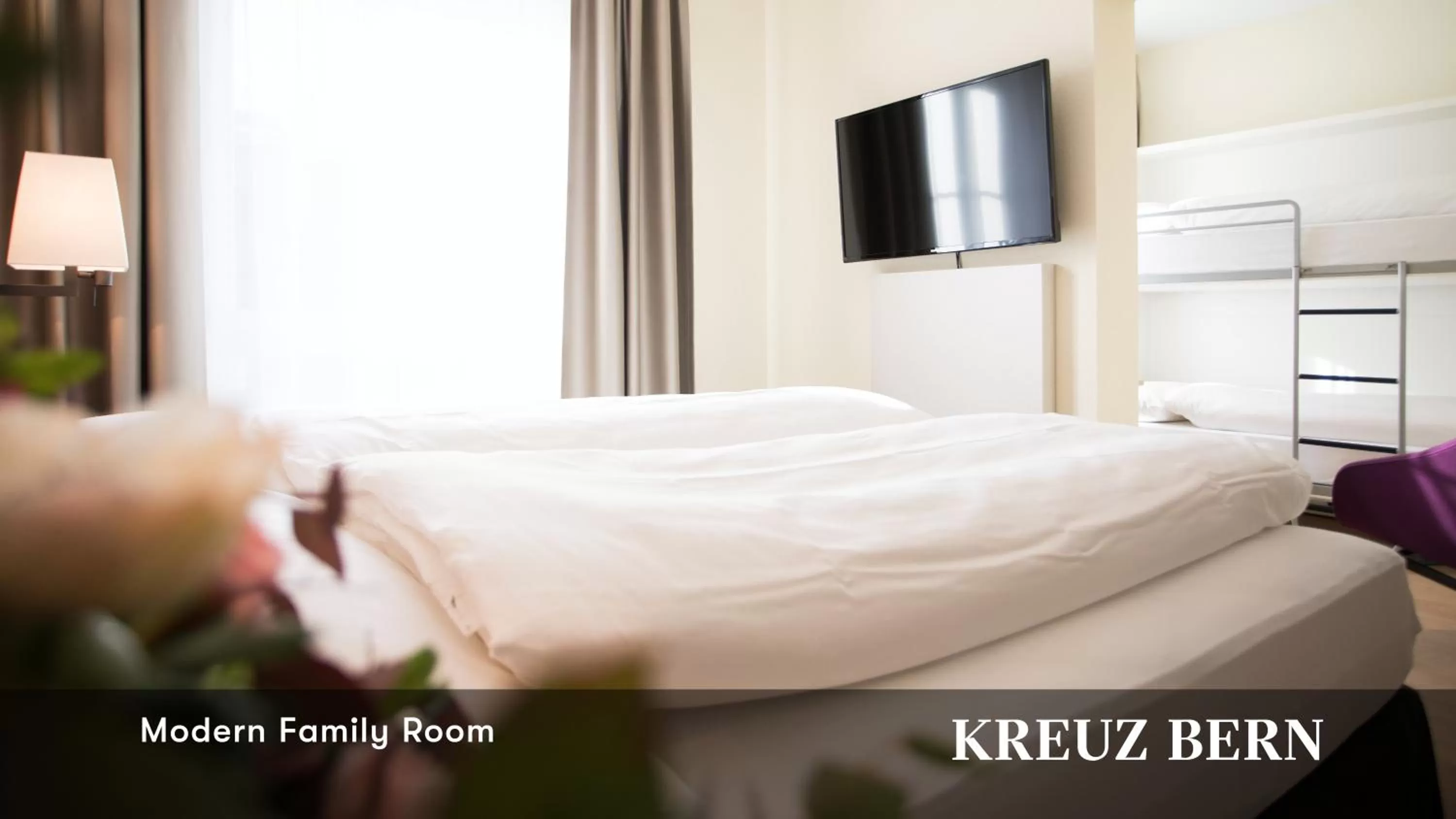 Photo of the whole room, Bed in Kreuz Bern Modern City Hotel