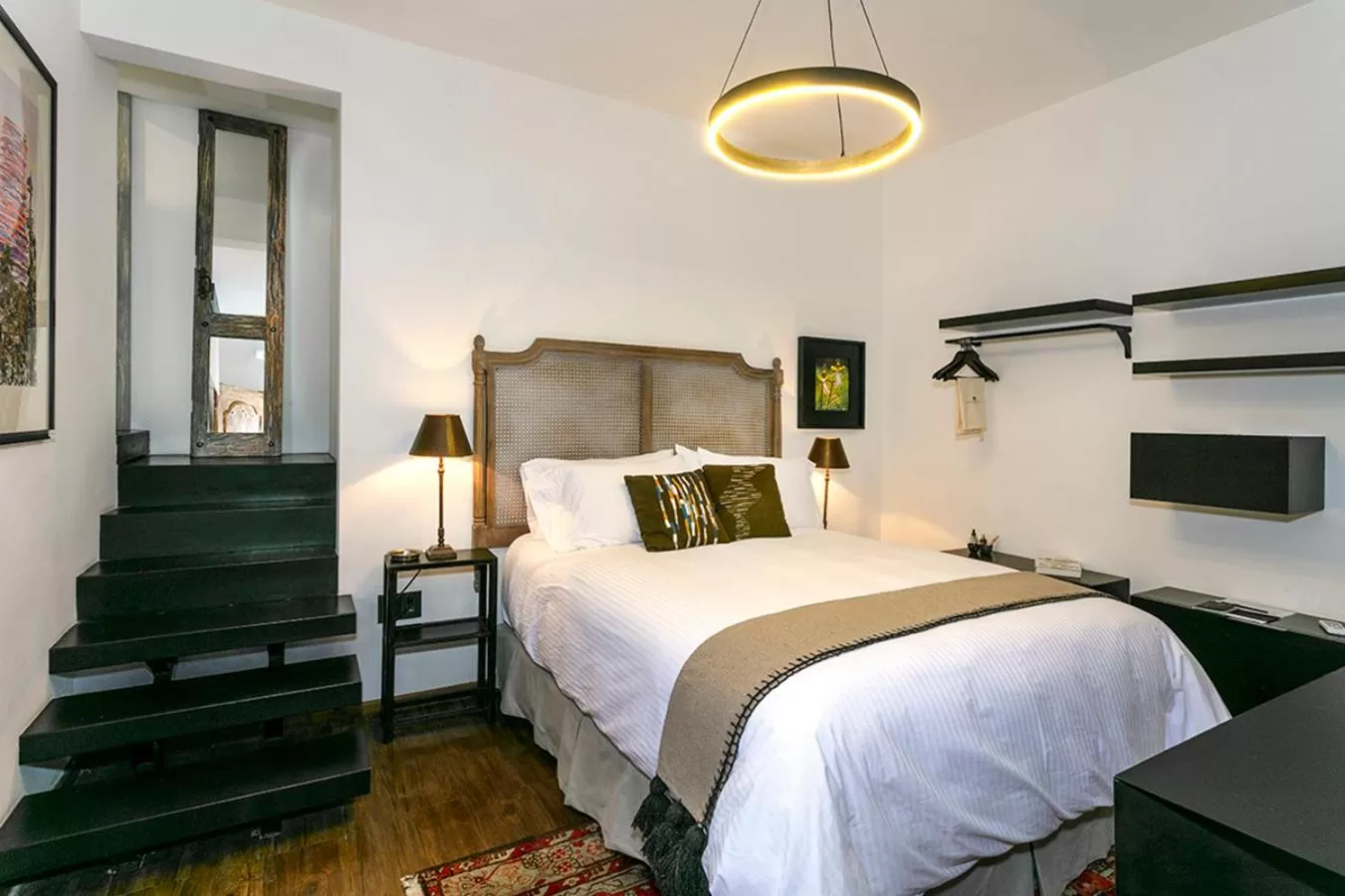 Bed in Orchid House Mexico City