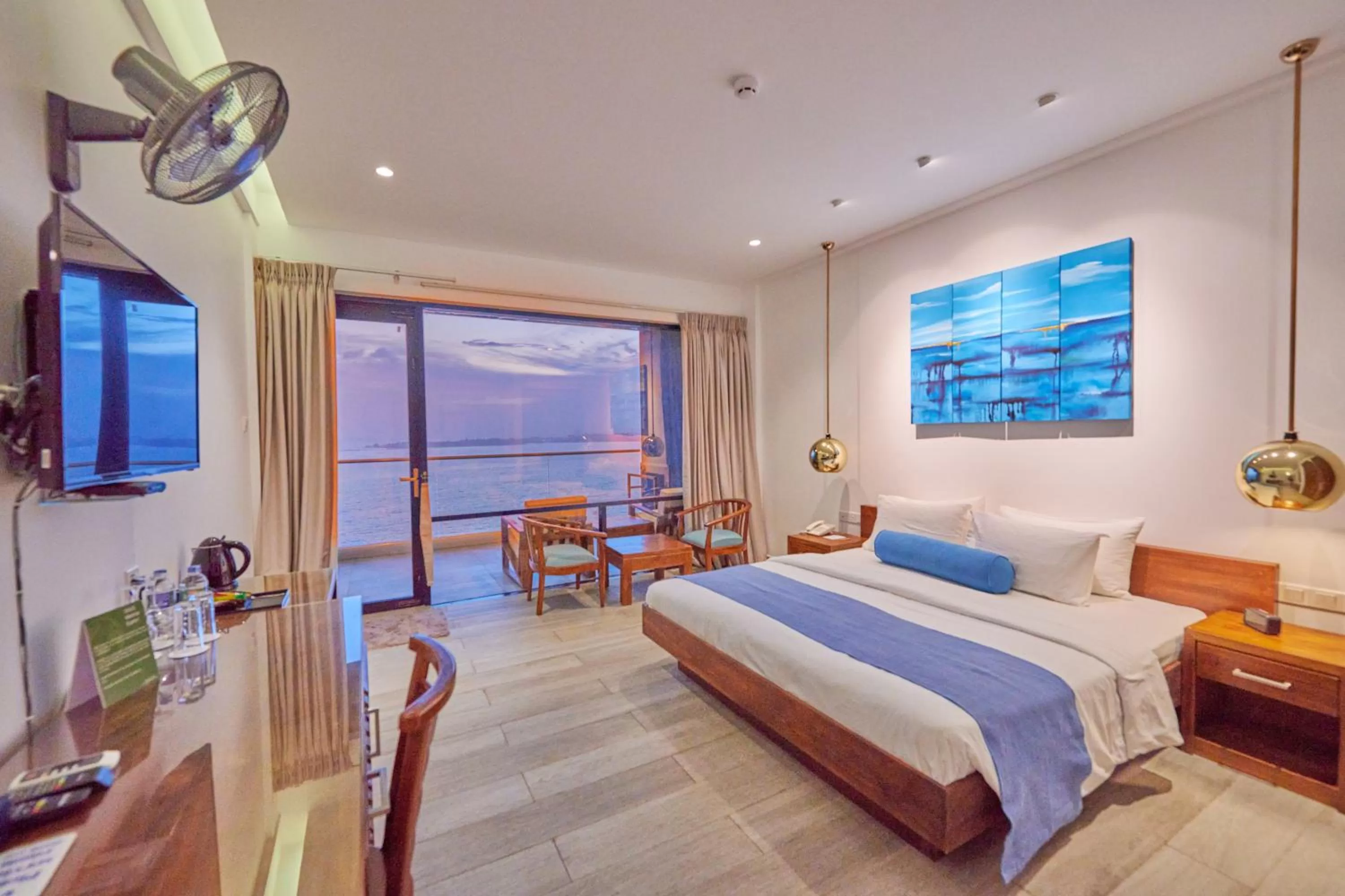 View (from property/room), Bed in Agnus Unawatuna