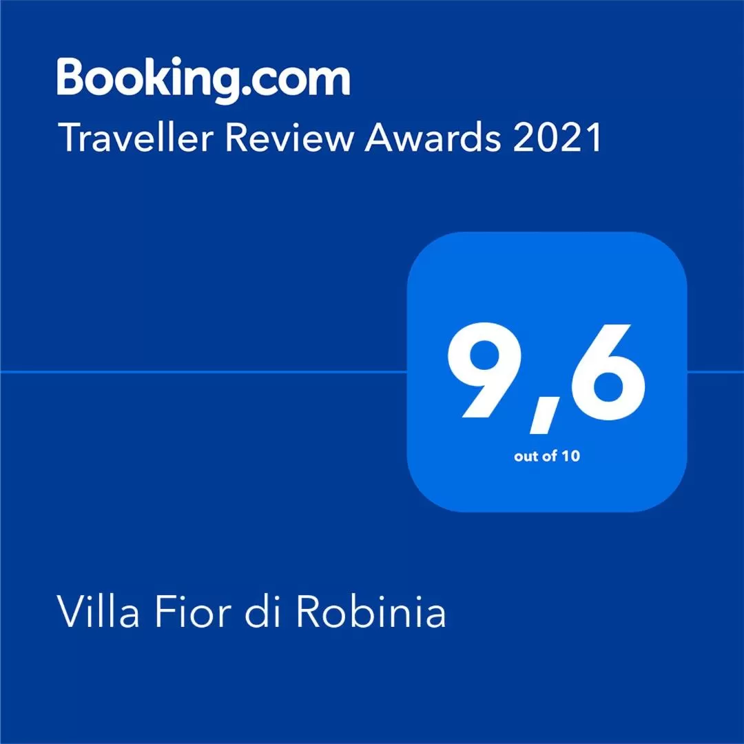 Certificate/Award in Villa Fior di Robinia