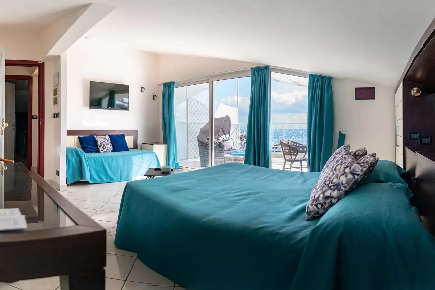 Bed in Hotel Marinella