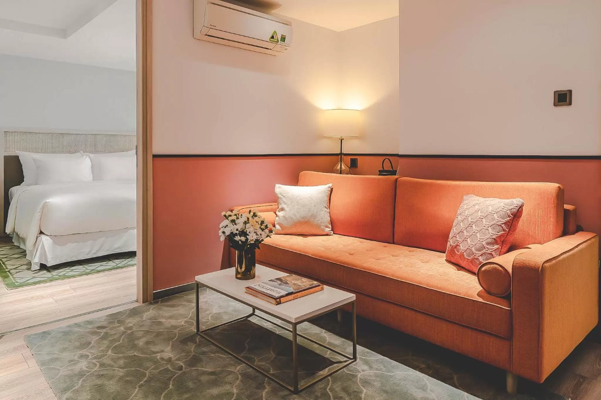 Living room, Bed in Hanoi Le Jardin Hotel & Spa