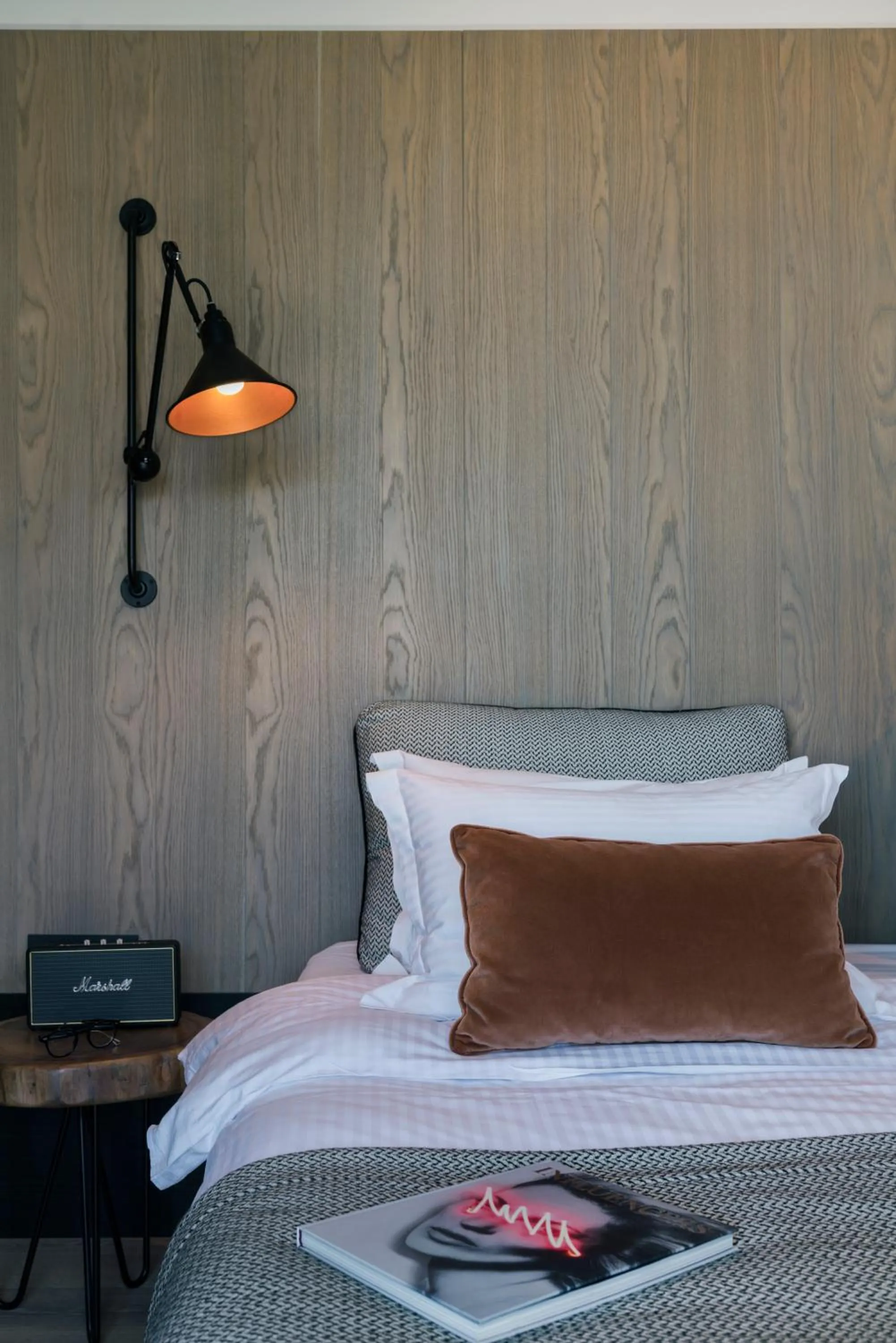 Decorative detail, Bed in Niki Athens Hotel