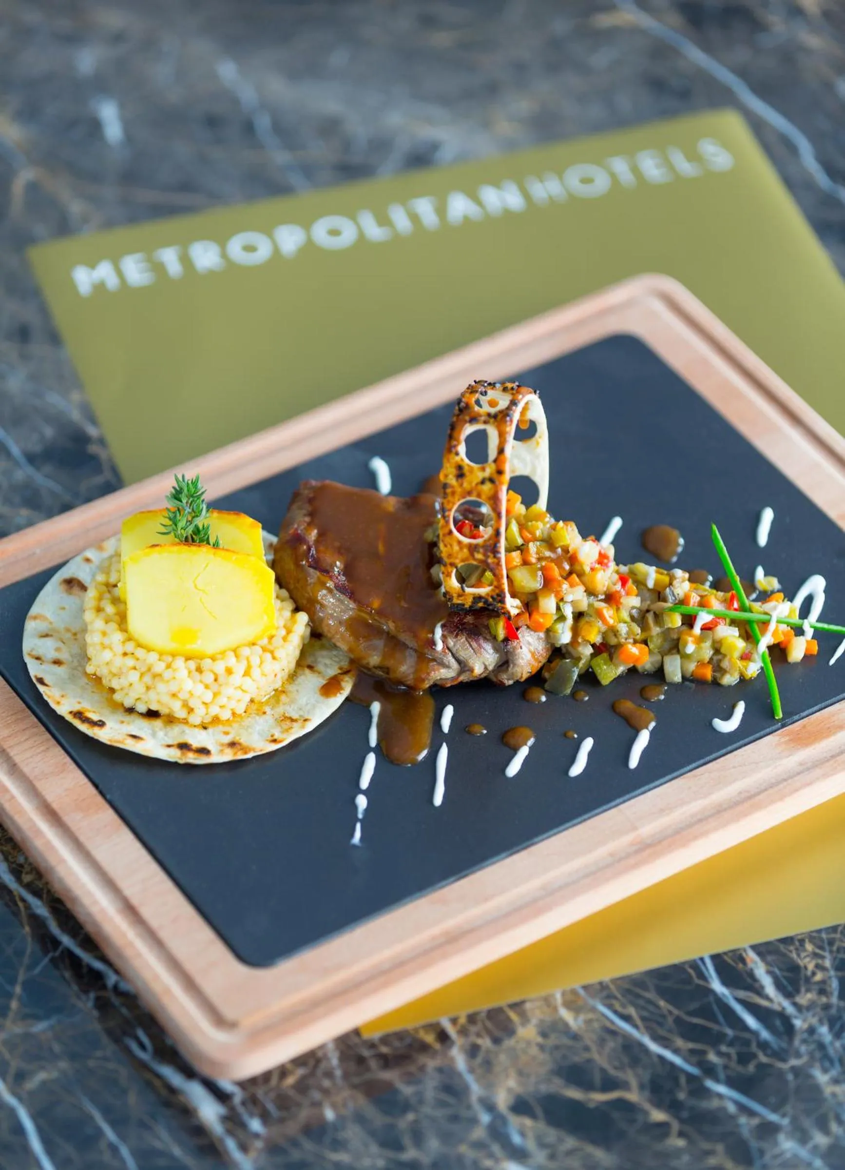 Food close-up in Metropolitan Hotels Taksim