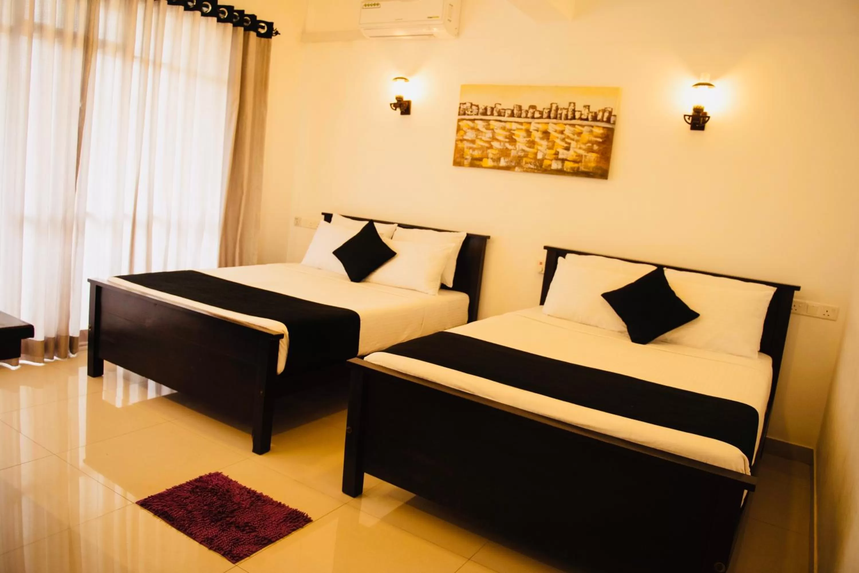 Bed, Seating Area in 49 Ella